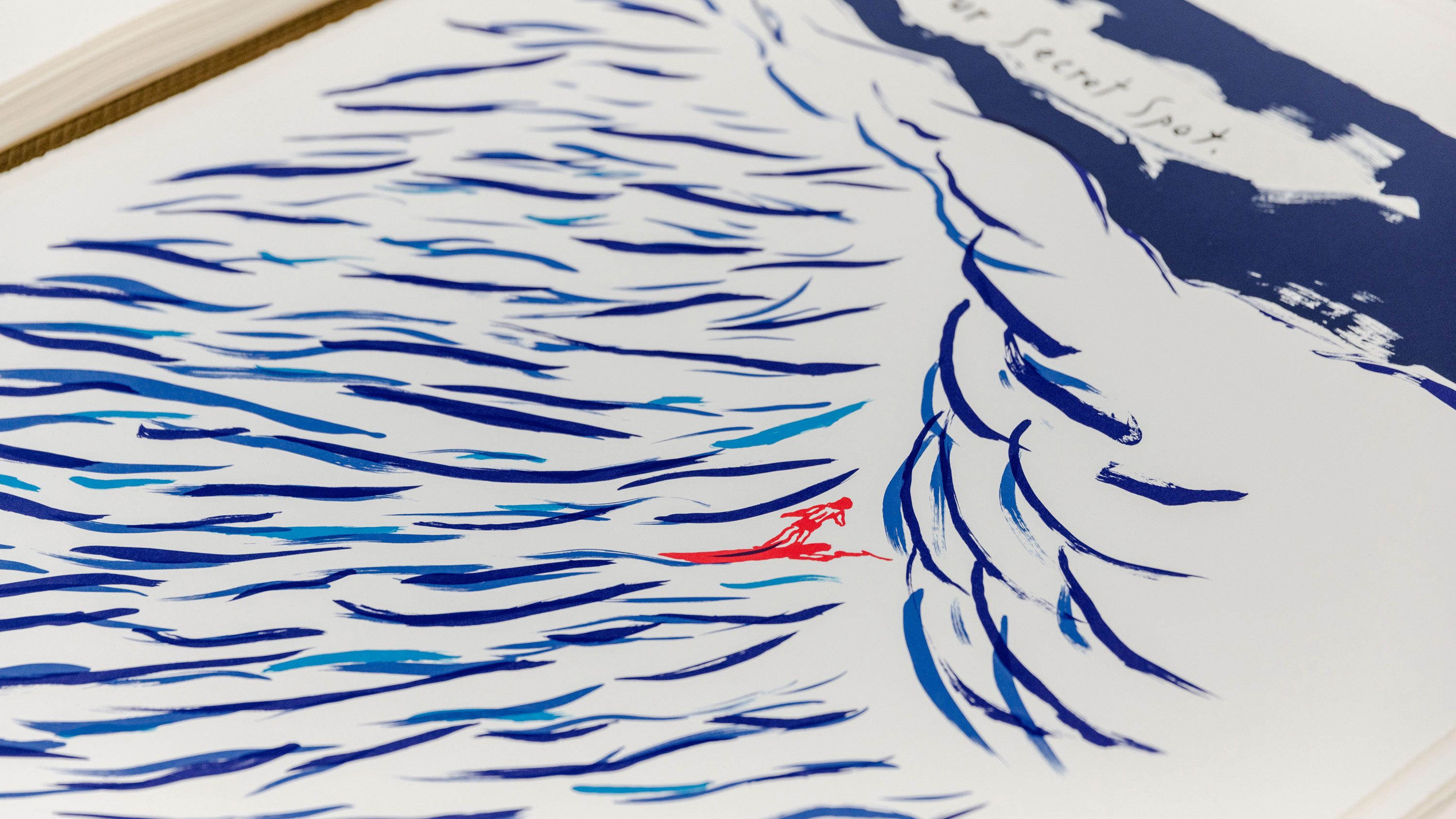 Raymond Pettibon, No Title (Our Secret Spot.), 2022 (detail)