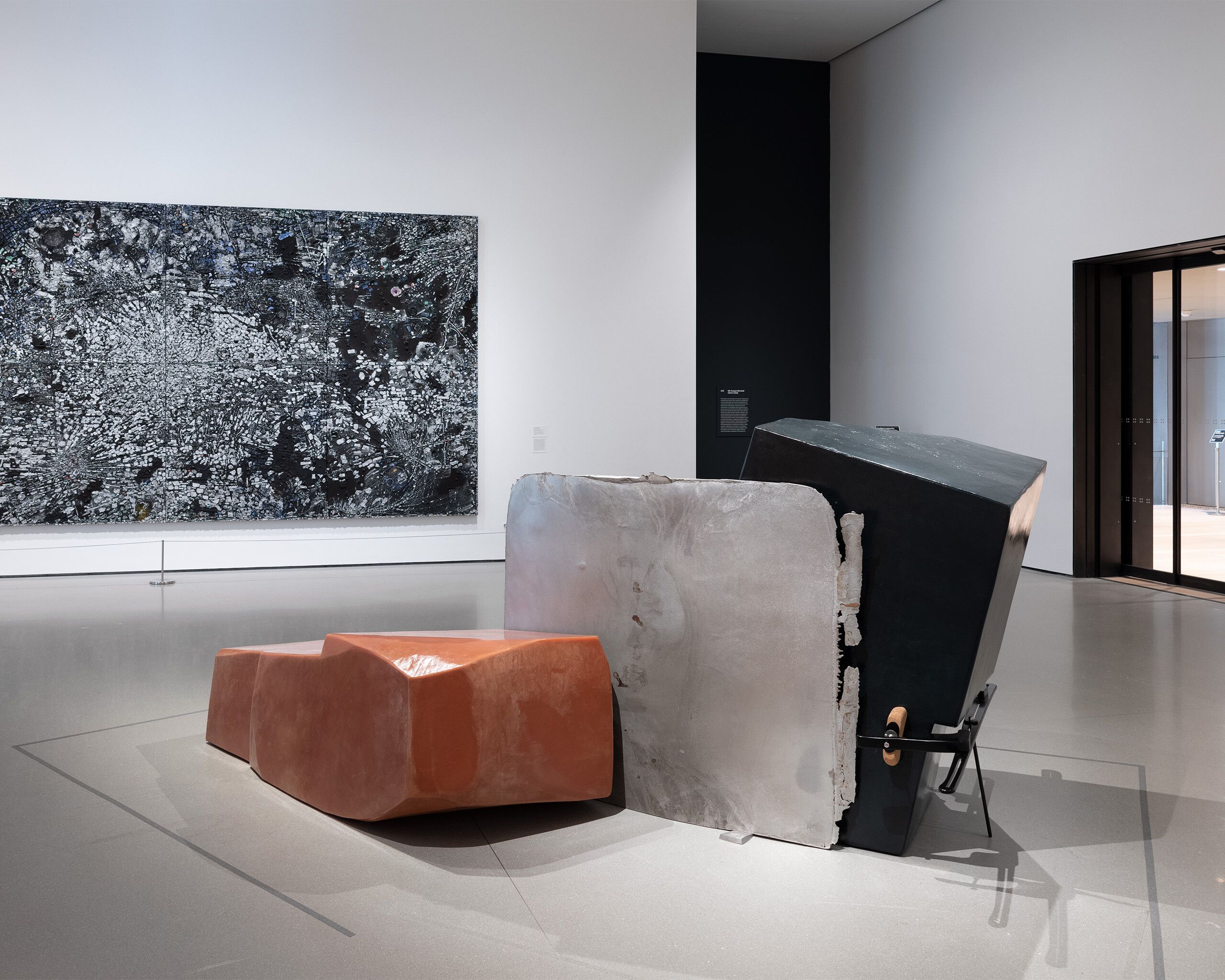 Nairy Baghramian’s Maintainers A, dated 2018, a large-scale sculptural work on view at The Museum of Modern Art, New York, in 2019