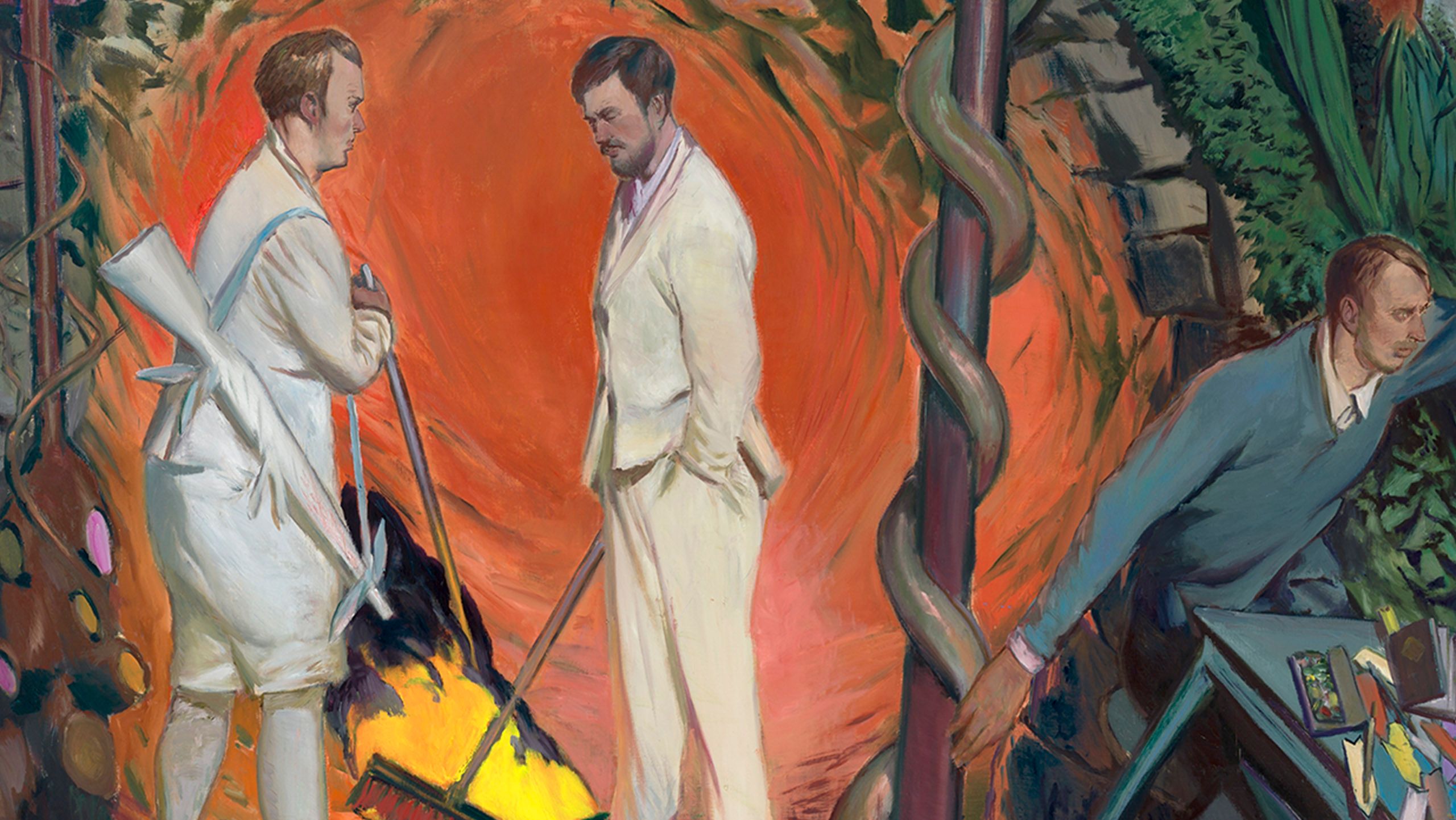 Neo Rauch, Der Zwiespalt, dated 2021