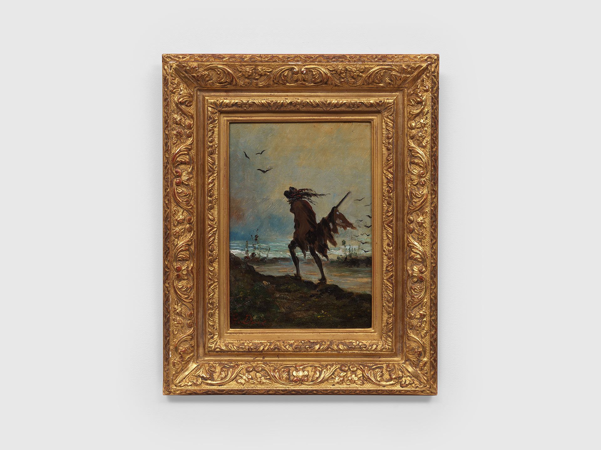 A painting by Gustave Dor√©, titled Le Chevalier Errant, translated as The Wandering Knight, not dated.