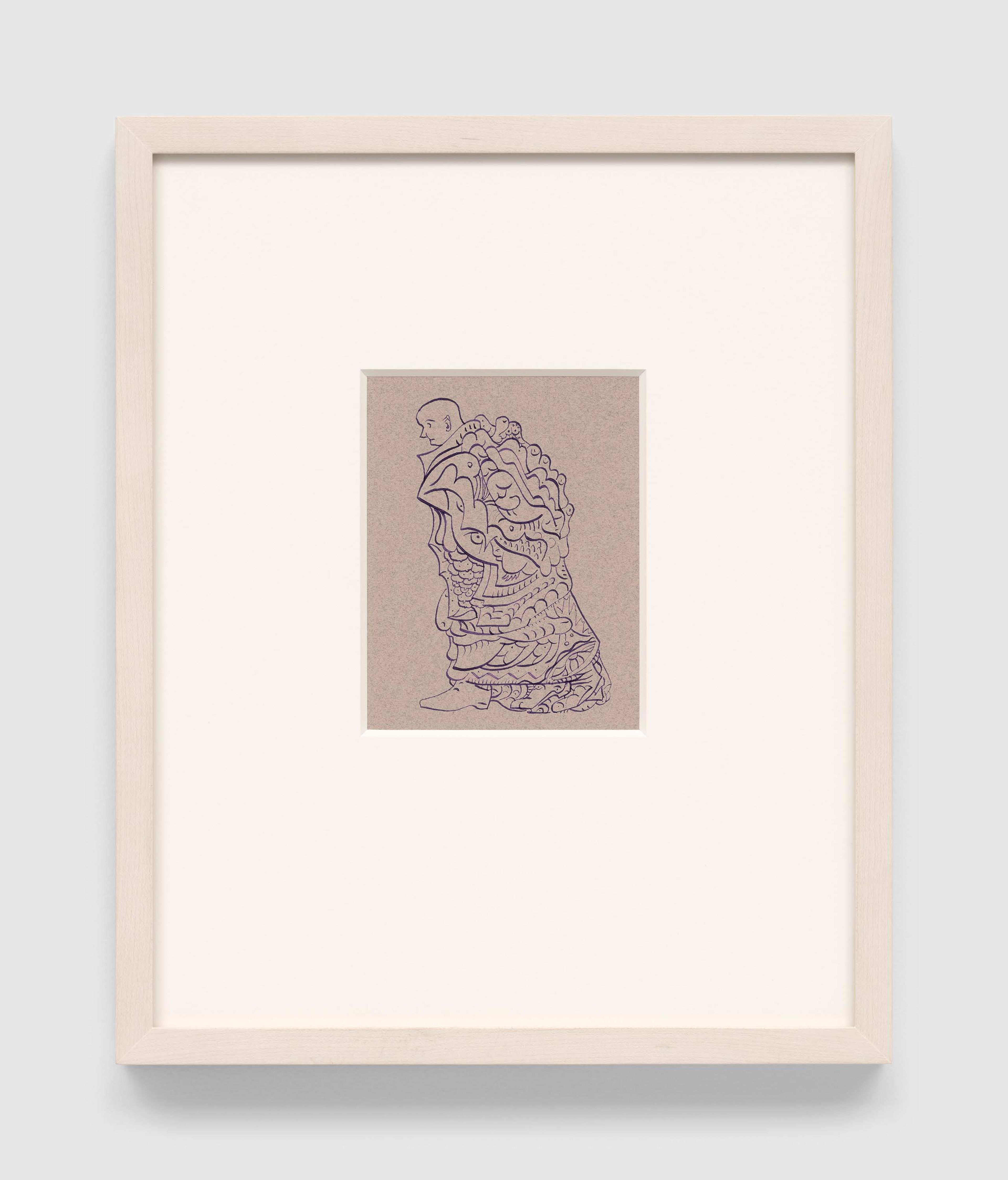 A work on paper by Steven Shearer, titled Stumbler's Frock II, dated 2022.