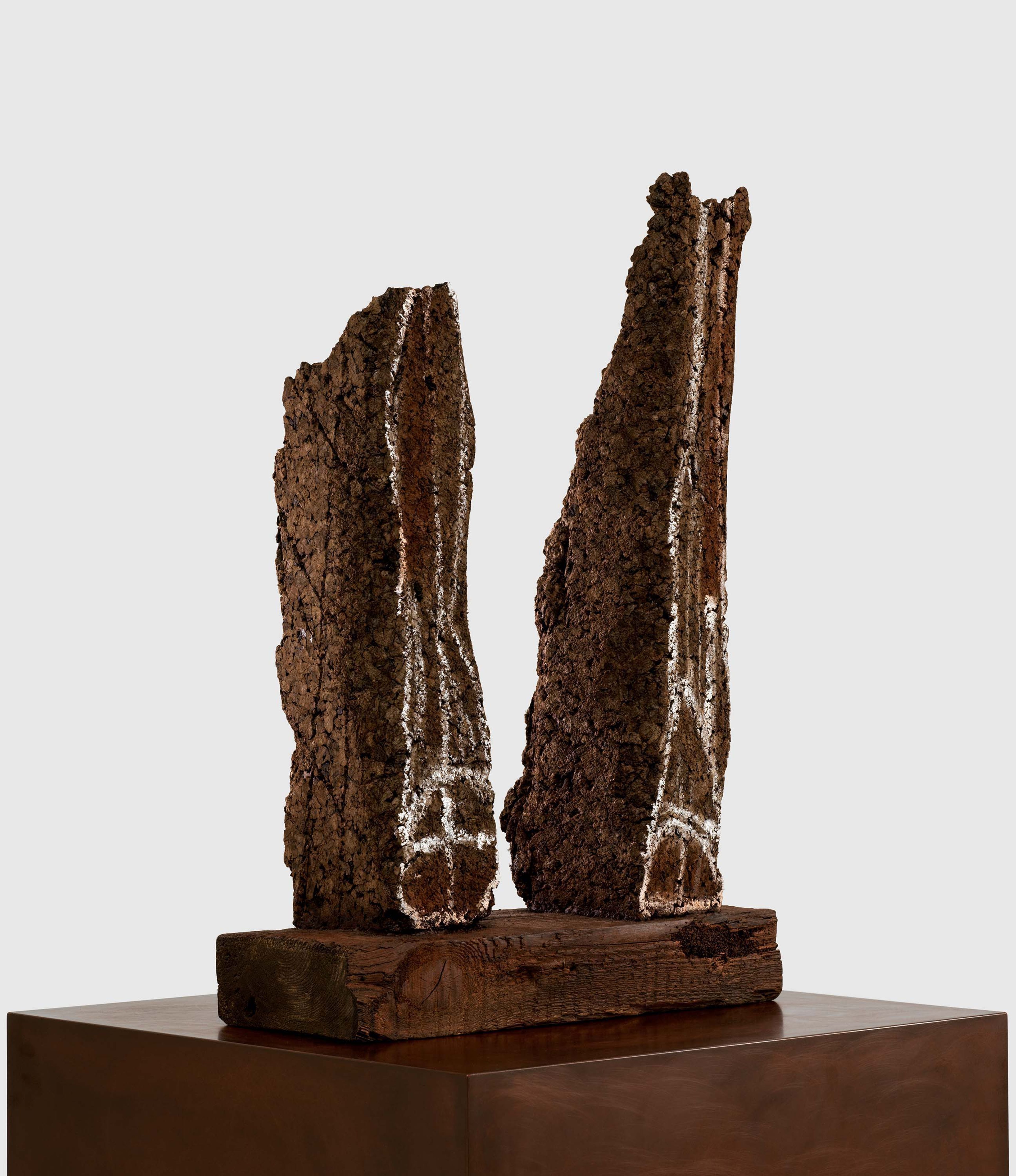 A sculpture by Huma Bhabha, titled My Ancestor, dated 2023.