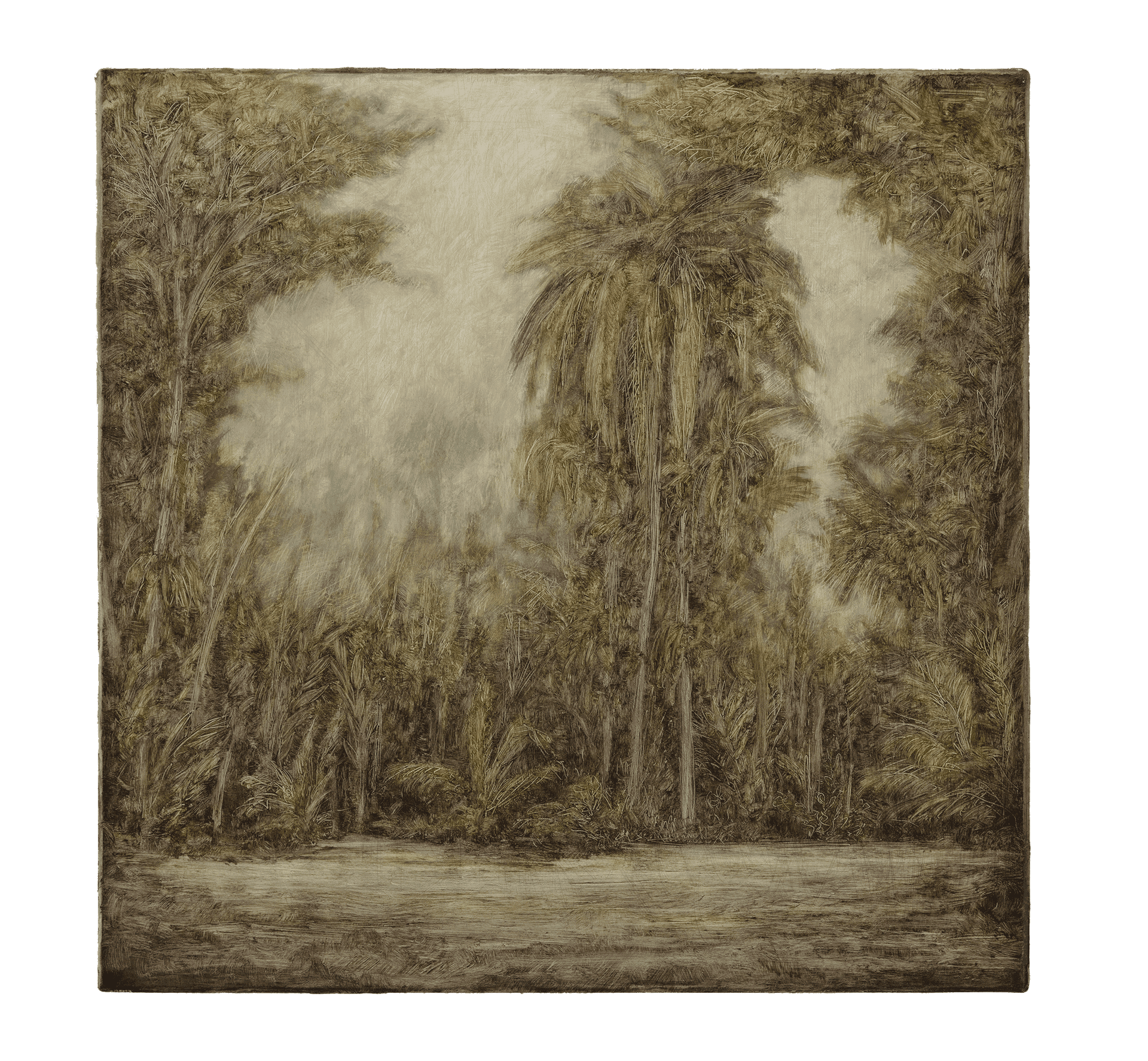 A painting by Lucas Arruda, titled Sem título da série Deserto-Modelo, dated 2017.