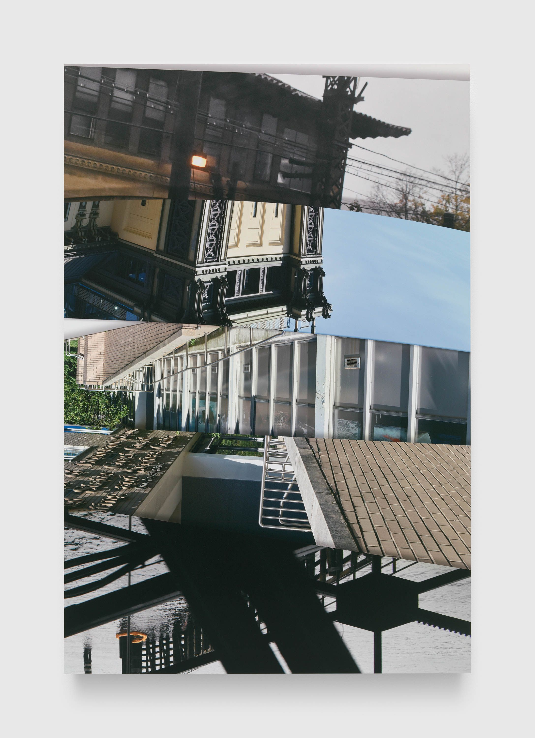 A photograph by James Welling, titled The Battery, dated 2021.