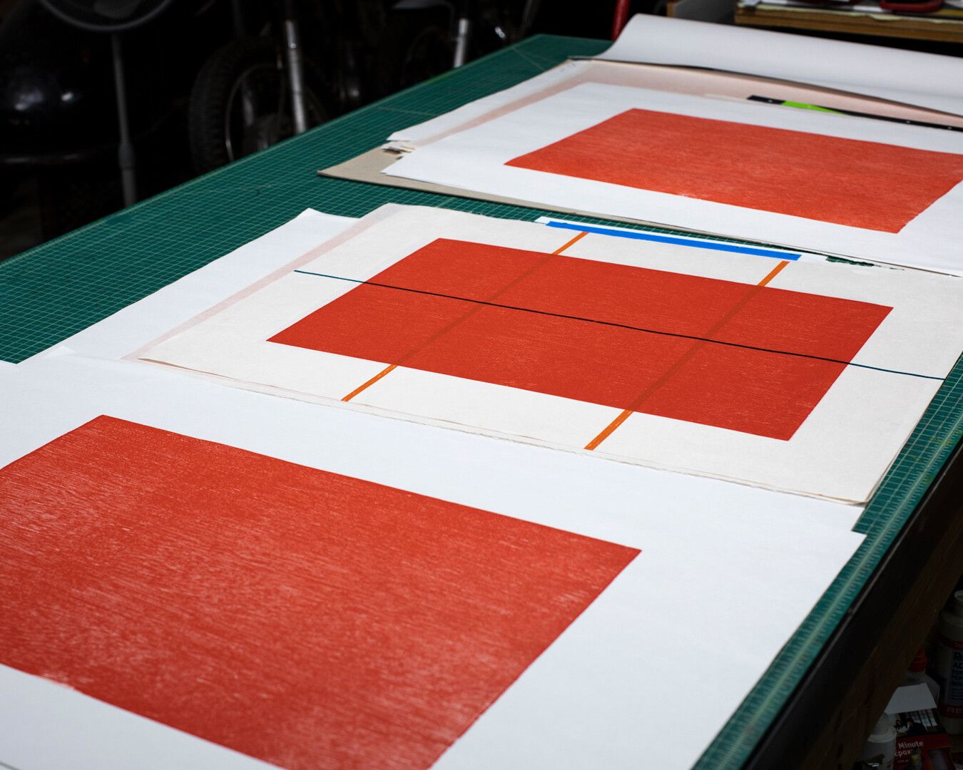 A photograph of Donald Judd, Untitled 1992-1993/2020 in progress, dated 2020