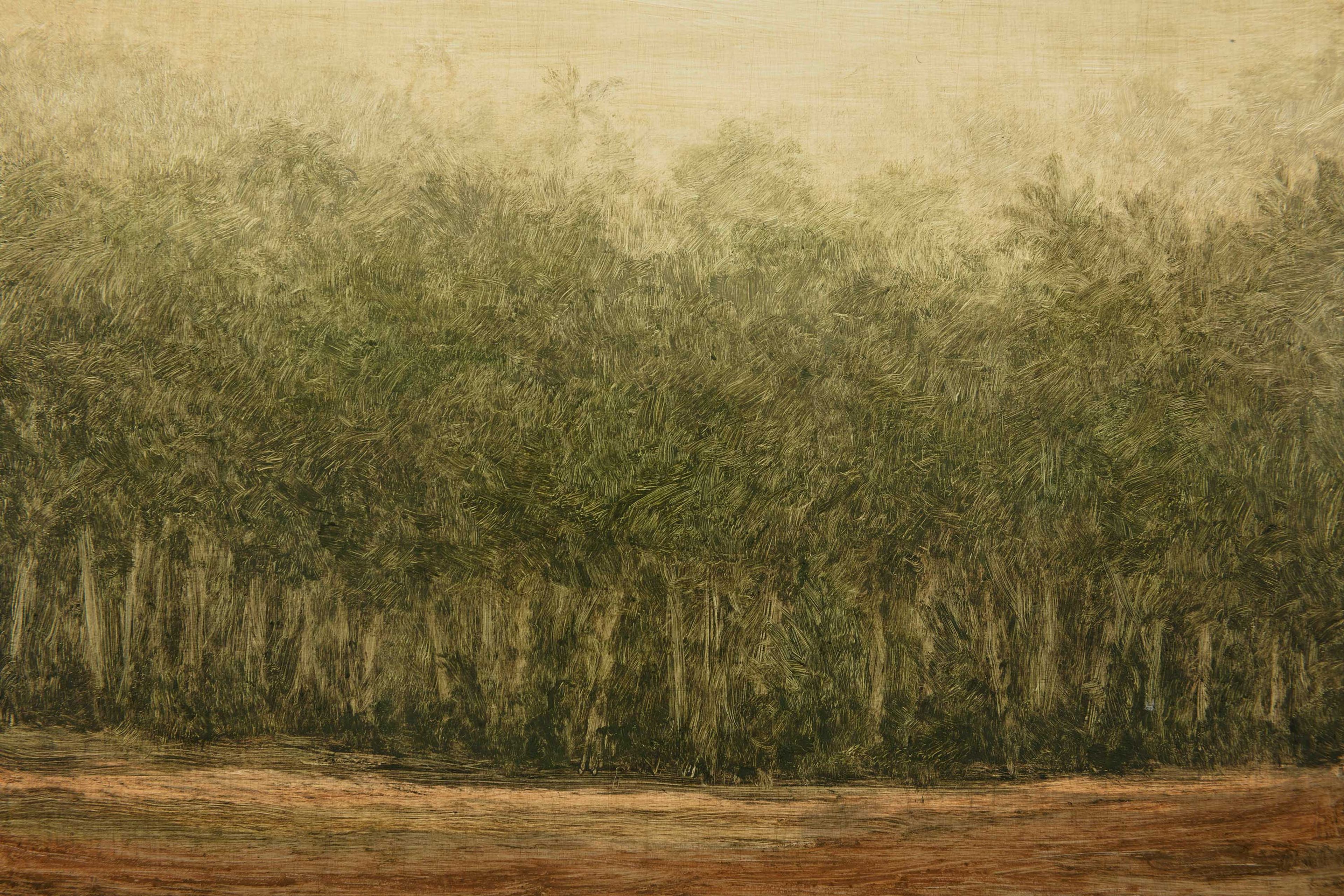 A detail from a painting by Lucas Arruda, called Untitled (from the Deserto-Modelo series), dated 2022.