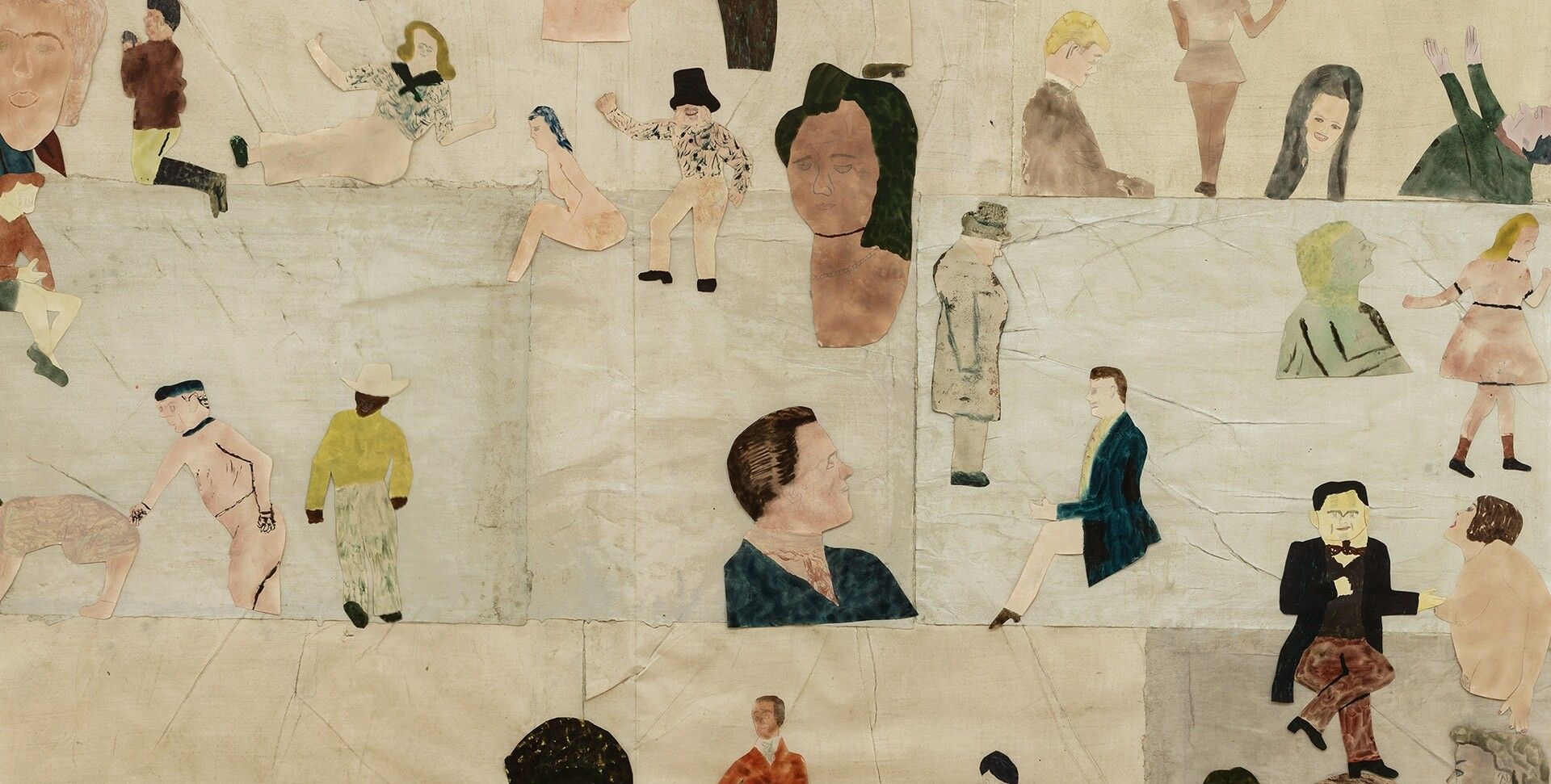 A detail from a work by Jockum Nordström, titled Farväl/ Farewell, dated 2019.