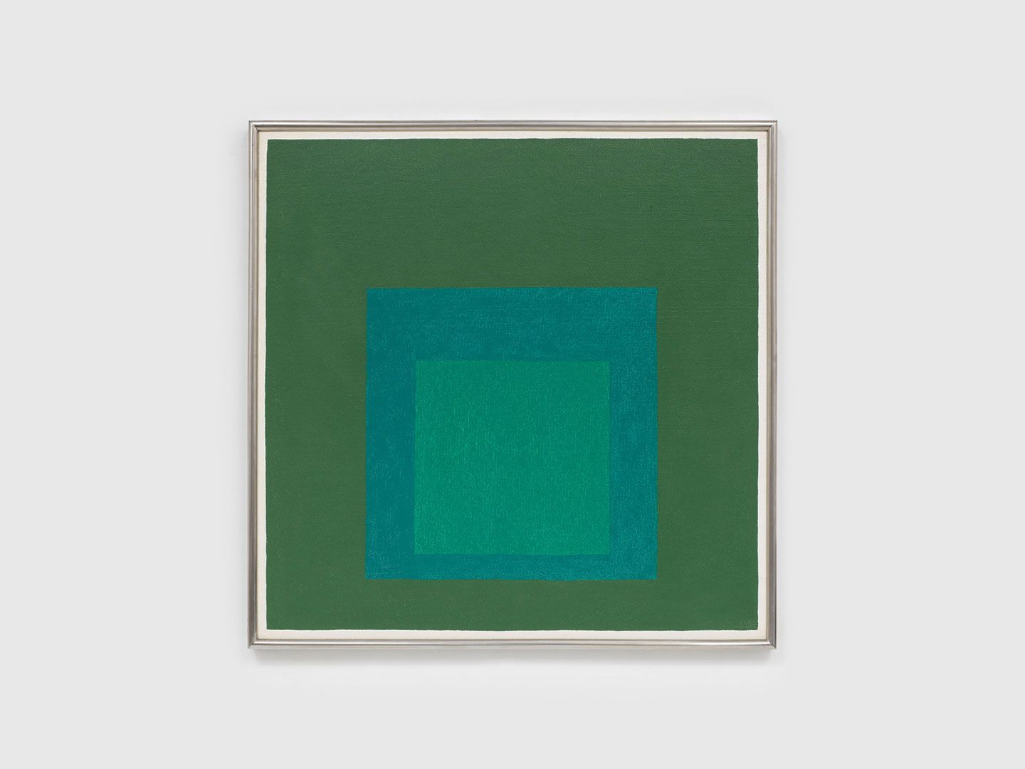 A painting by Josef Albers, titled Study for Homage to the Square, dated 1964.