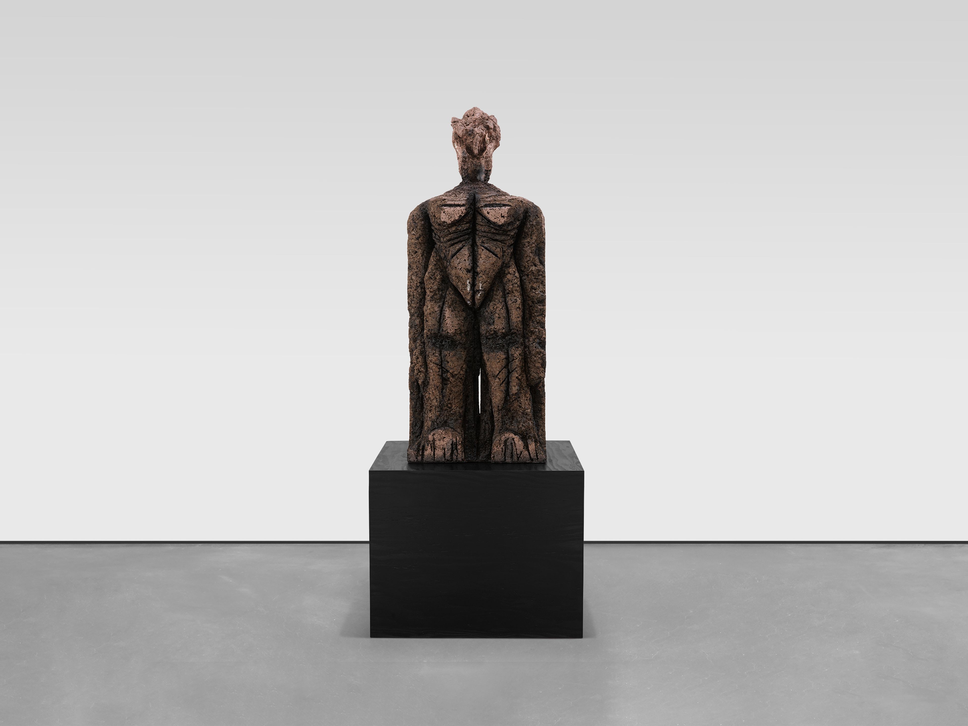 A sculpture by Huma Bhabha, titled Learn Something, dated 2025.