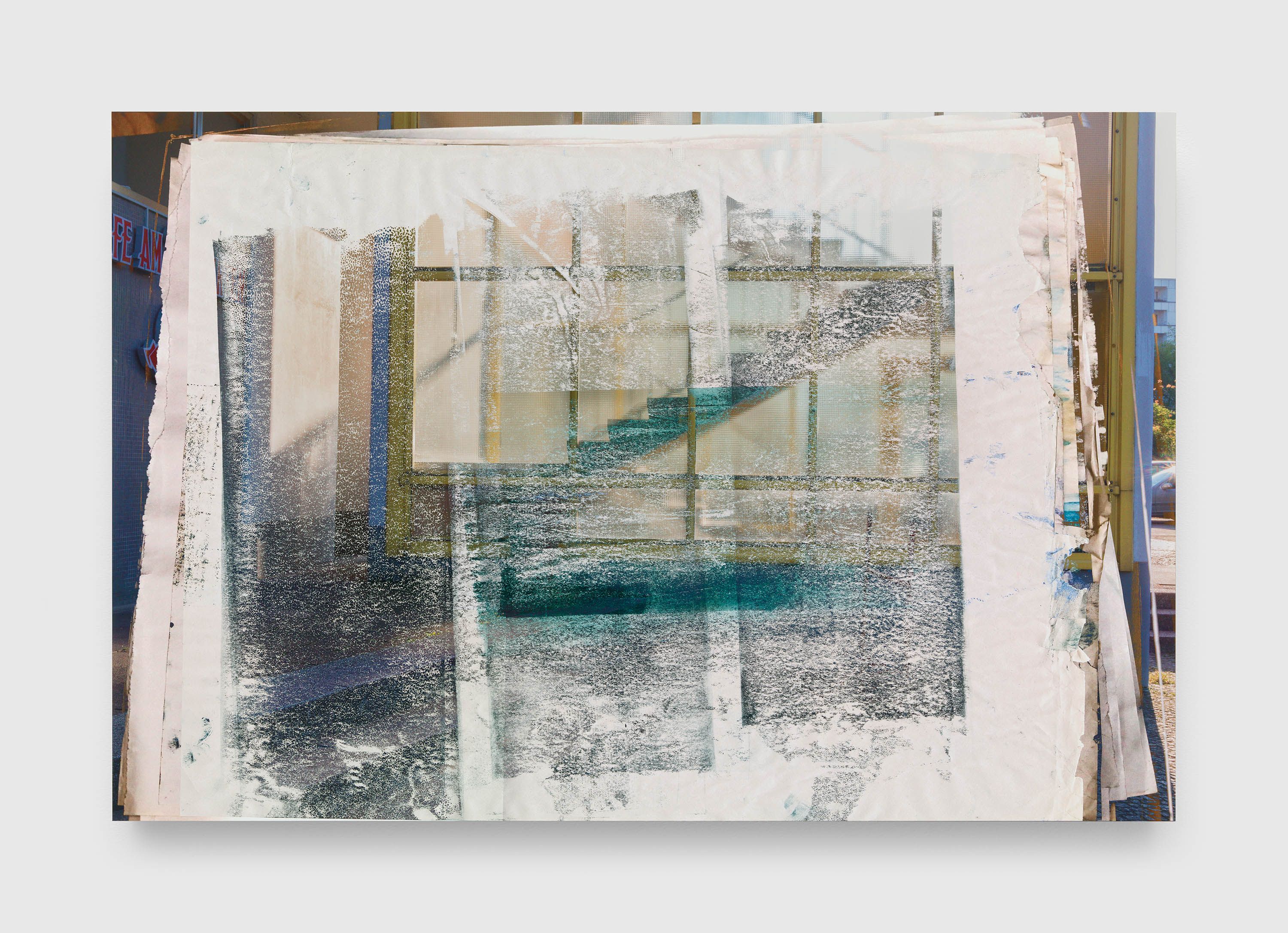 A photograph by James Welling, titled Hansaviertel Apartment Building, dated in 2017 and 2022.