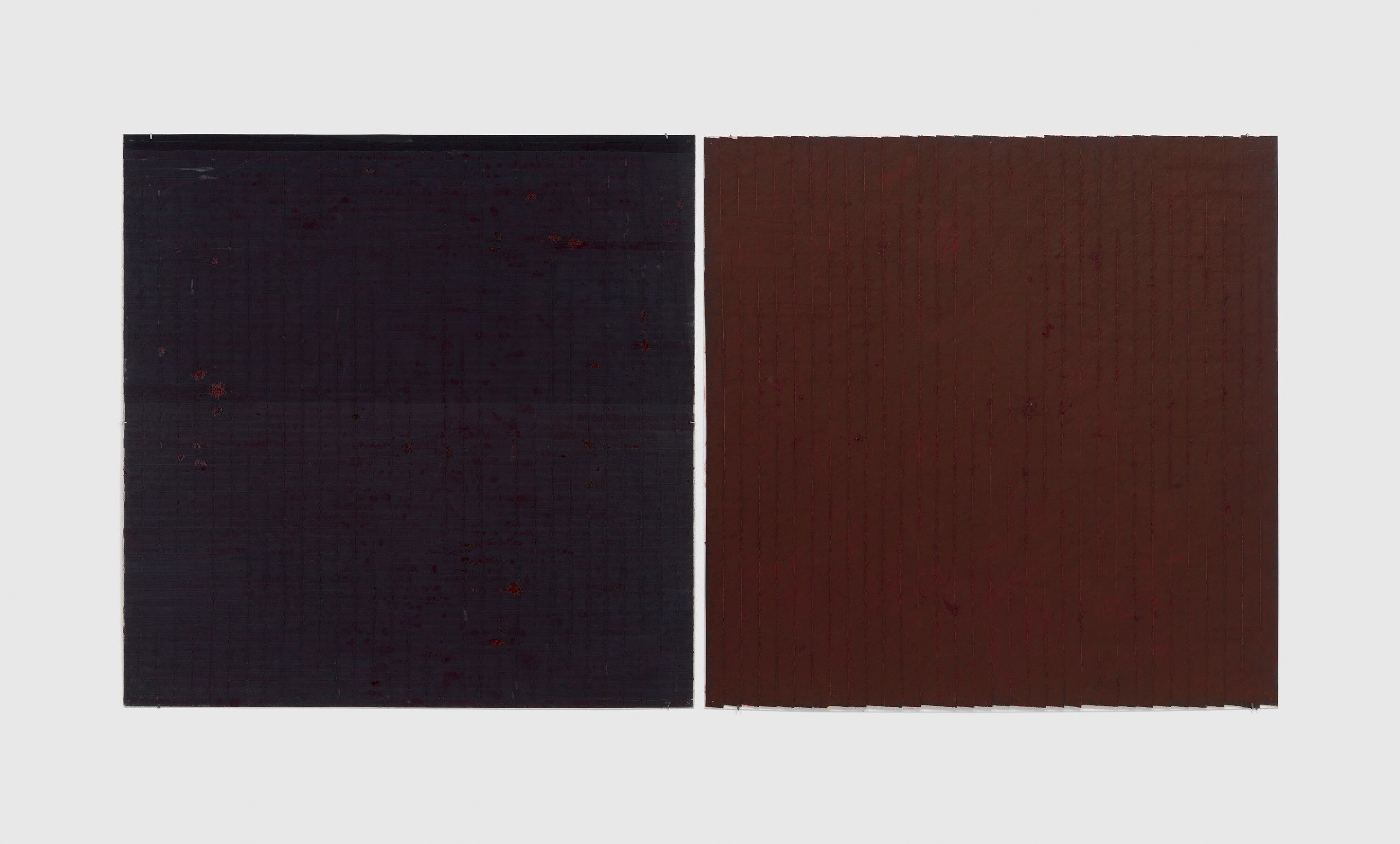 An untitled painting by Merrill Wagner, dated 1979.