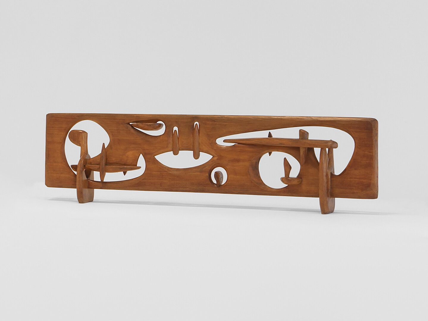 A wood sculpture by Leo Amino, titled Landscape II, circa 1956.