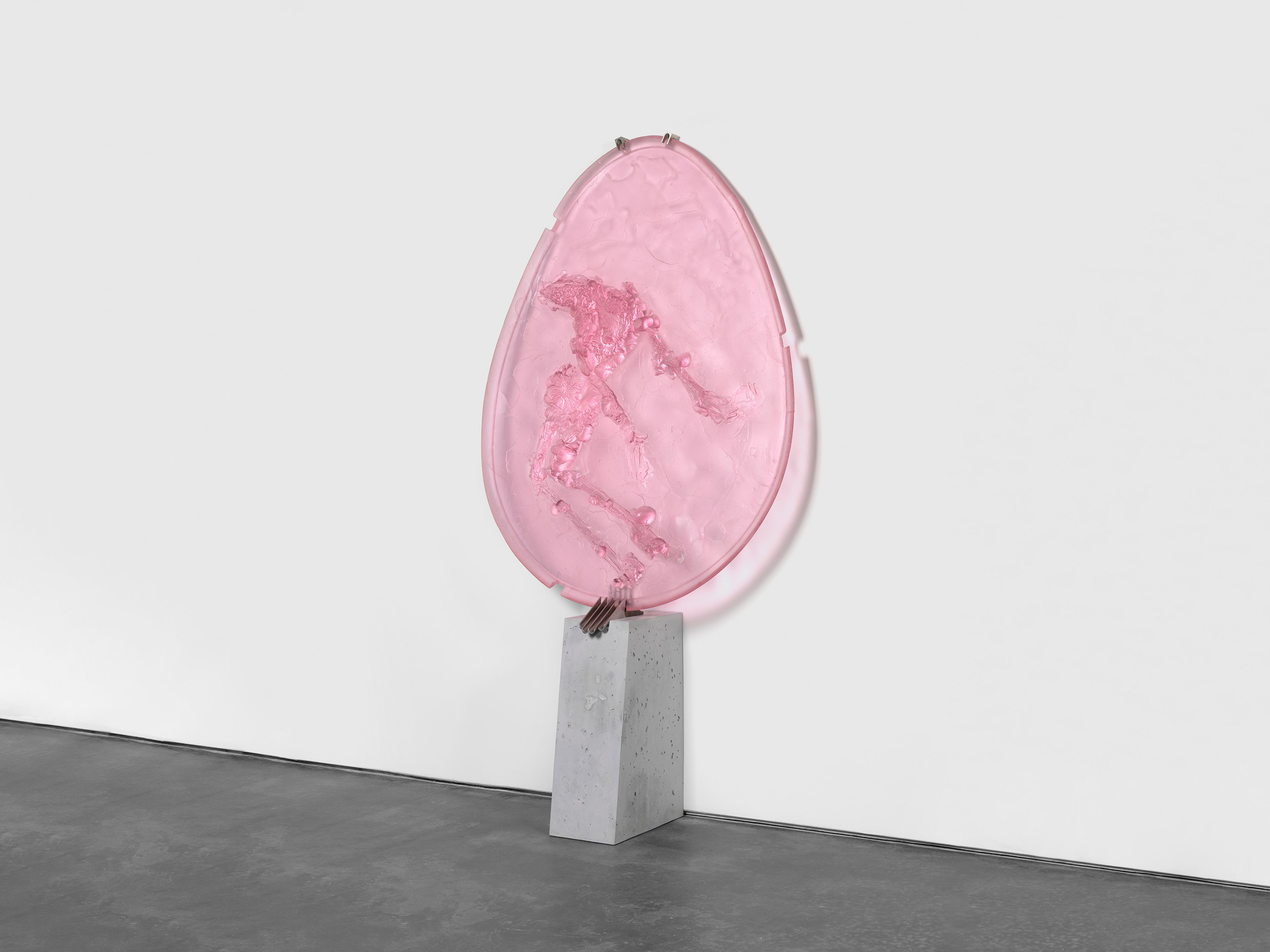 A sculpture by Andra Ursuta, titled Private Dancer (Pink), dated 2025.
