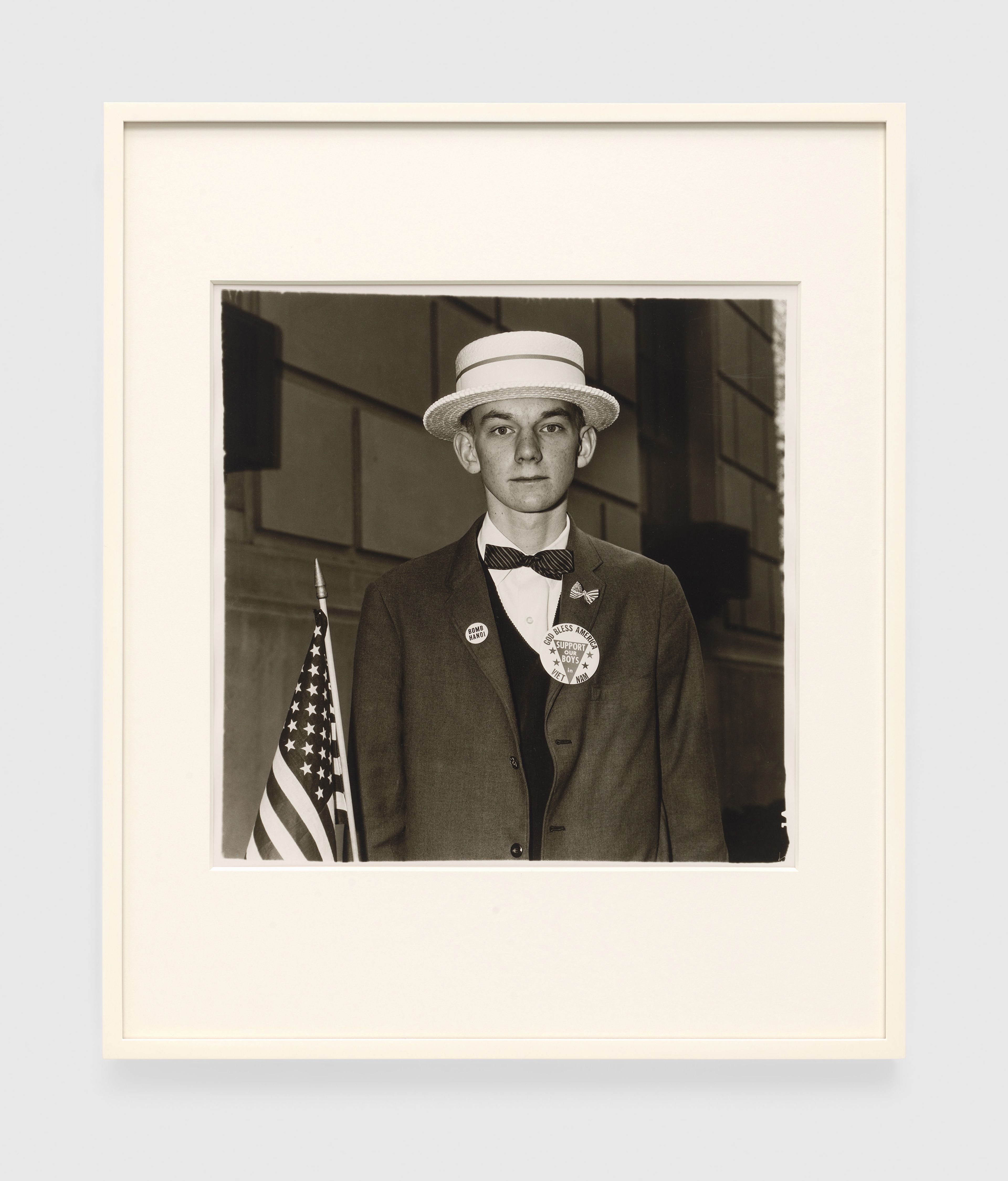 A detail from a set of 10 photographs by Diane Arbus, titled A box of ten photographs, dated 1970.