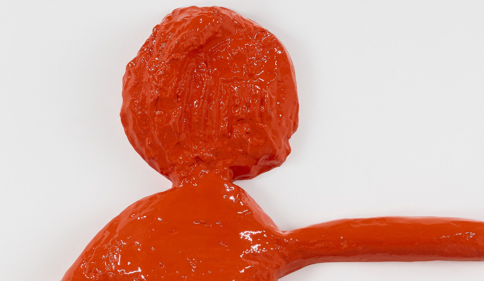 Detail of Red Girl (face), 2020