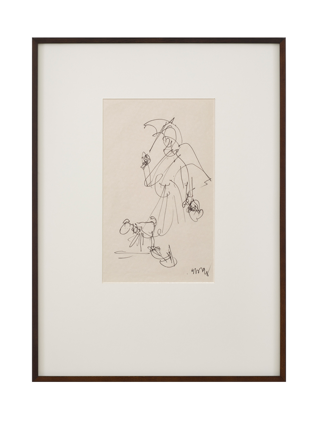 An untitled drawing by Benode Behari Mukherjee, not dated.