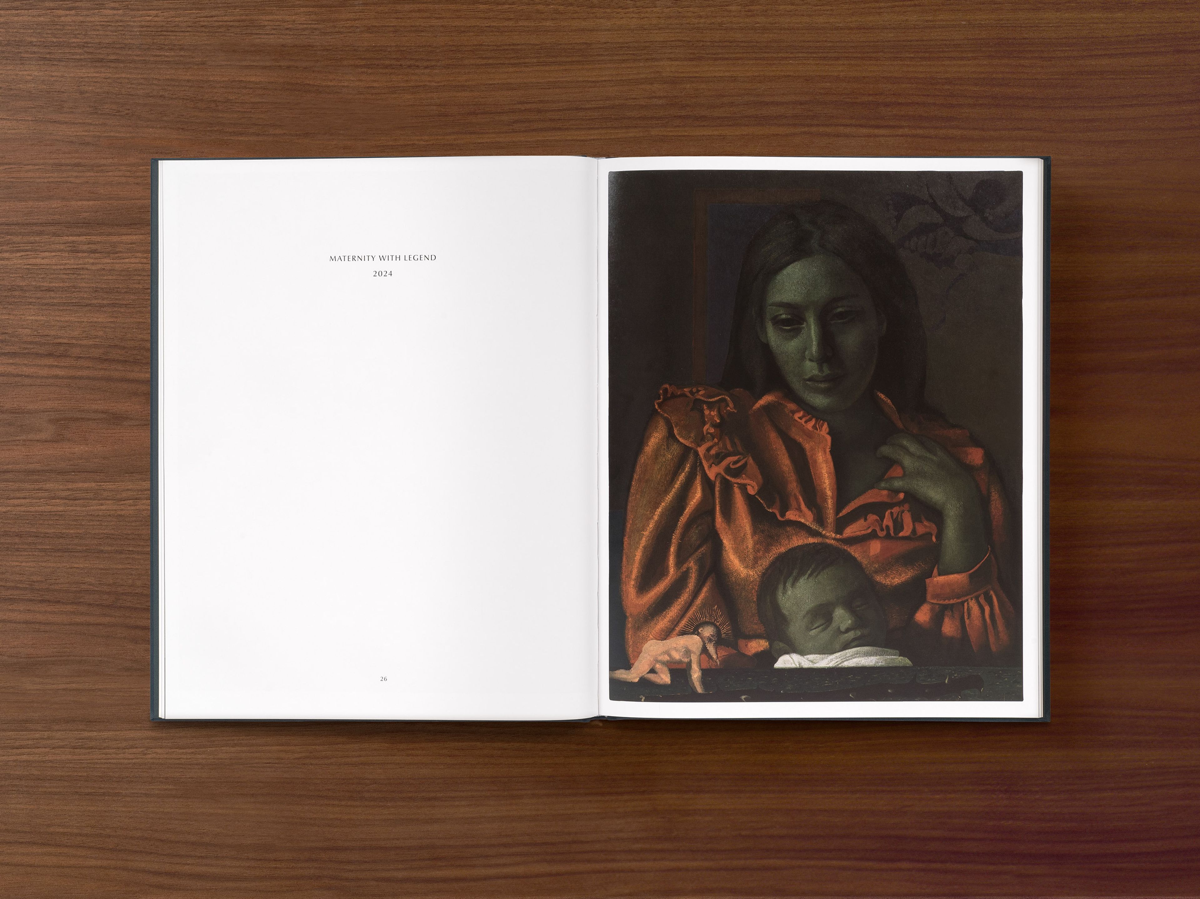 Interior spread from a book titled Victor Man: The Absence That We Are, published by David Zwirner Books in 2026