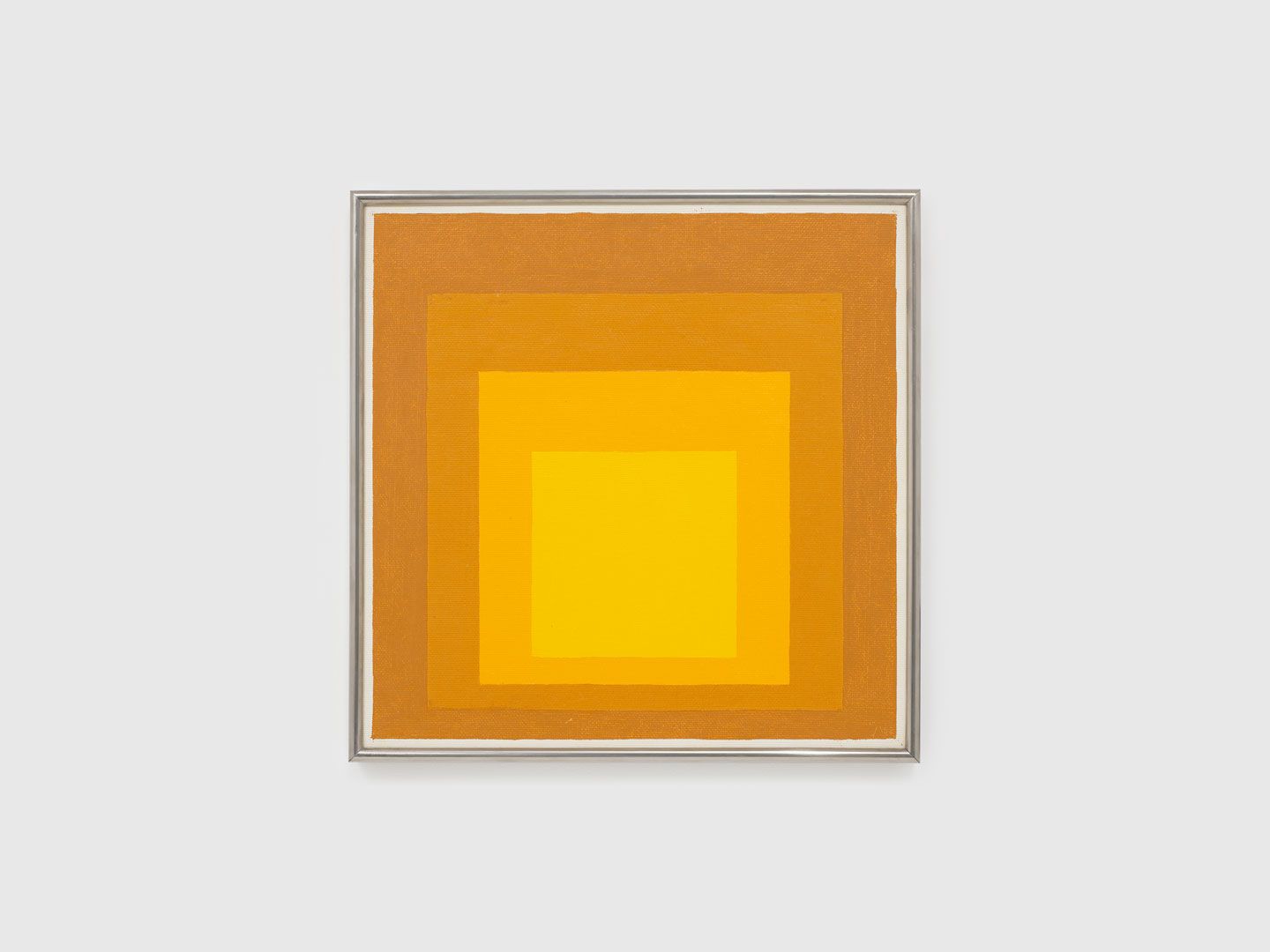 A painting by Josef Albers, titled Study for Homage to the Square: Autumn Sound, dated 1962.