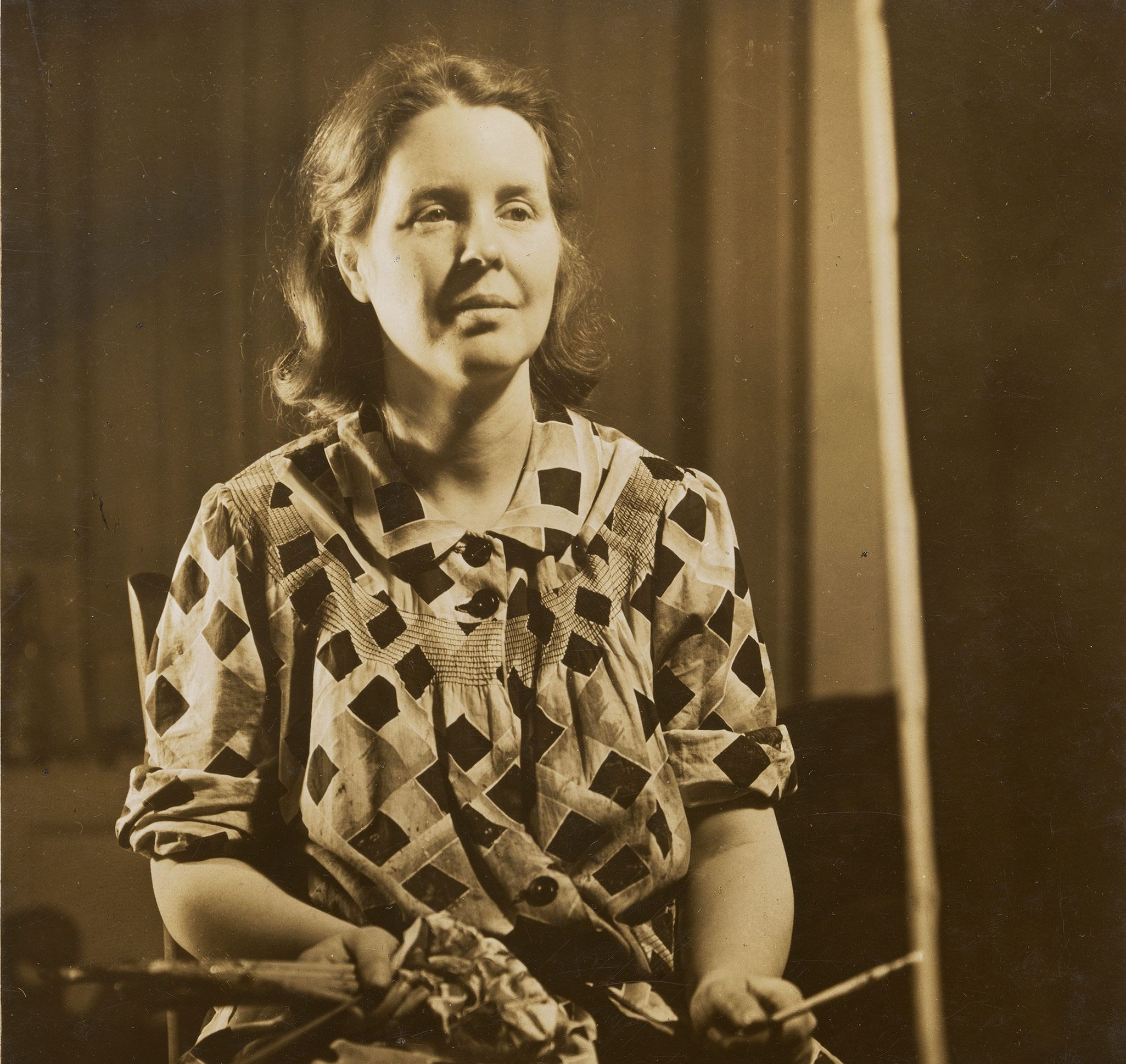 A photo of Alice Neel in circa 1940.