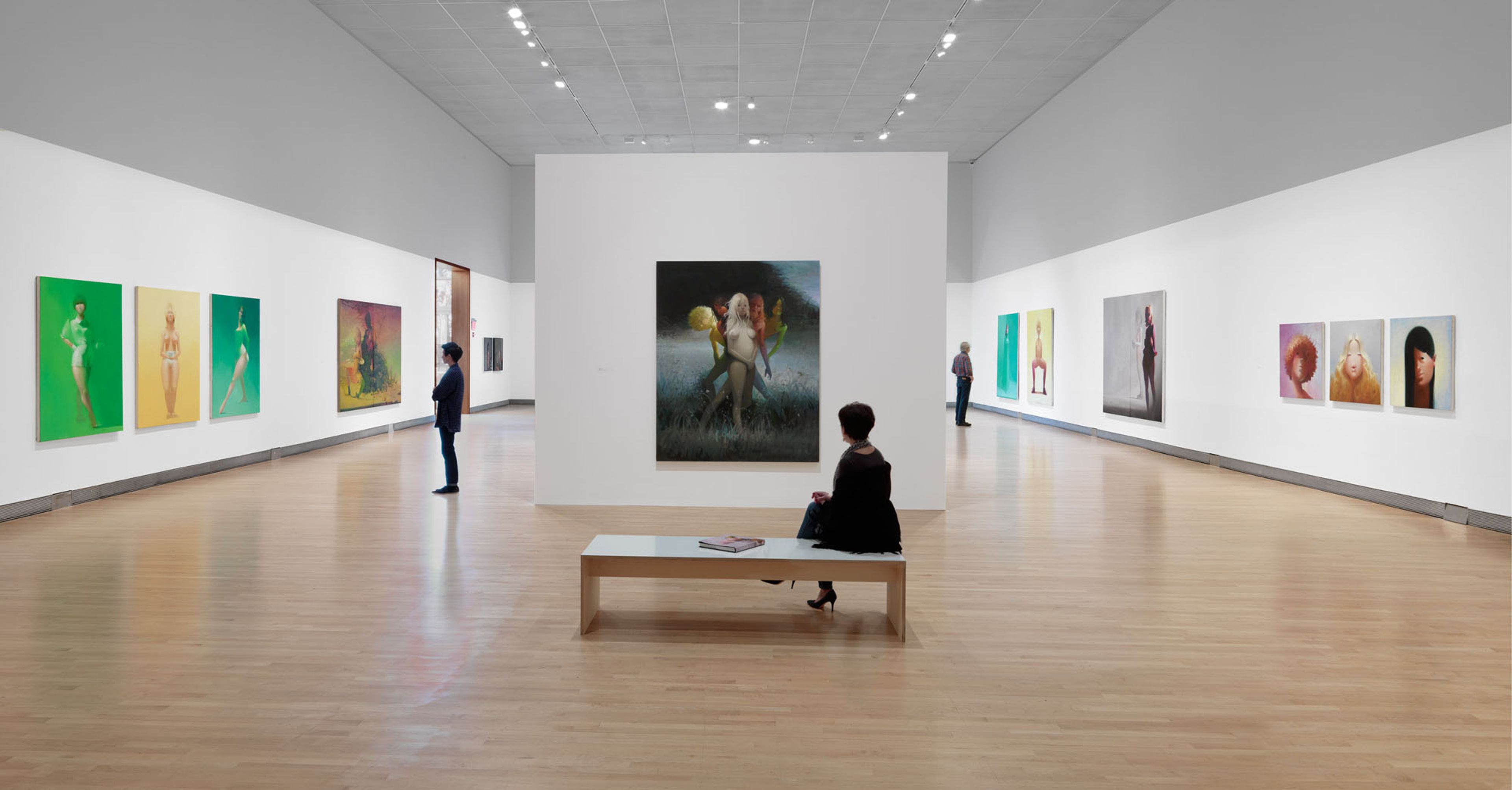 Installation view of the exhibition,¬†The Brood¬†at The Rose Art Museum, dated 2015.