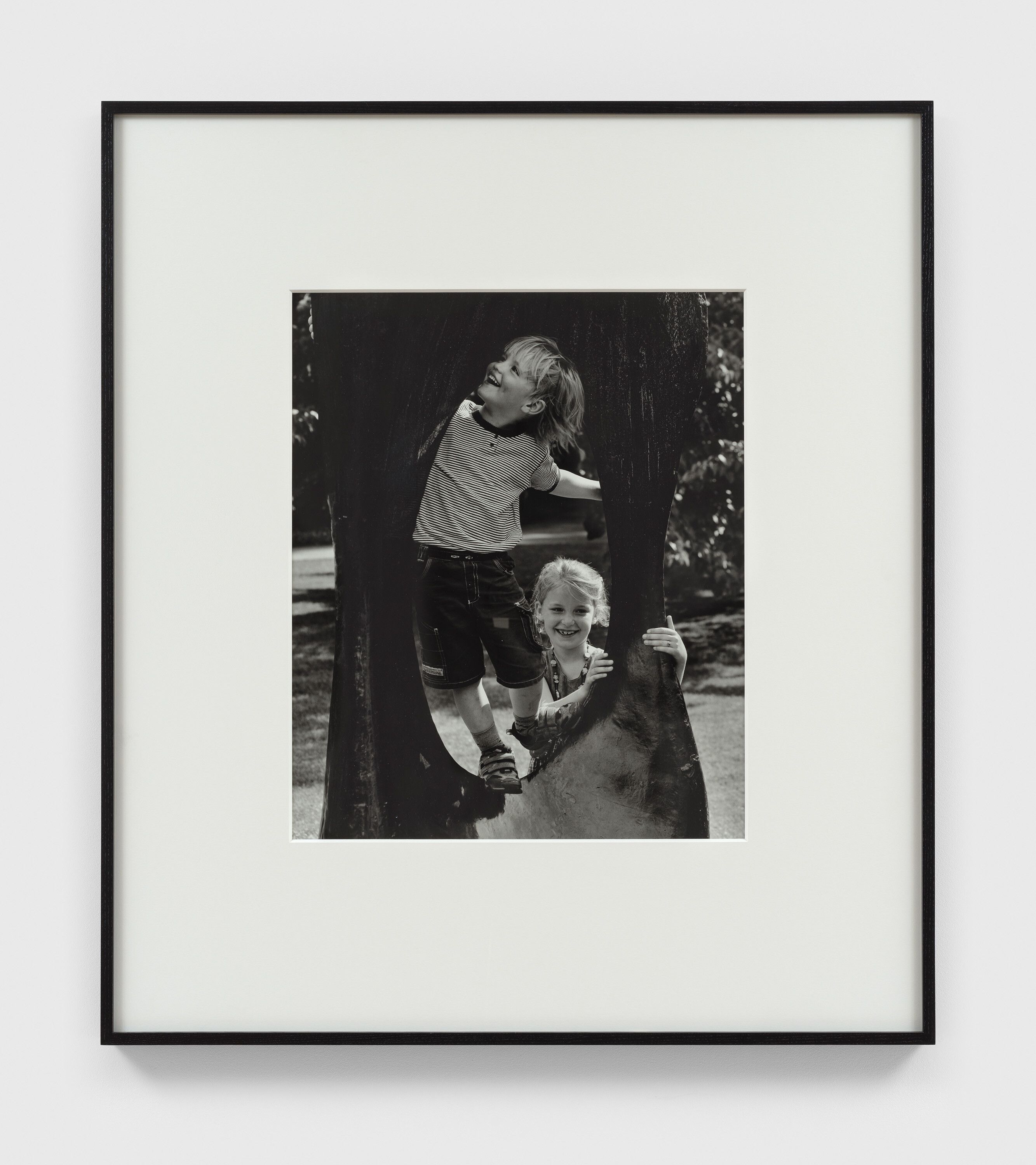 A photograph by Christopher Williams, titled Femme, monument, 1970. Kunstgießerei Bonvicini, Verona. Bronze, 250 x 100 x 50 cm. Museum Frieder Burda, Baden-Baden. Bronze with black patina, signed and numbered with engraving 'Miro EA 2' June 9th, 2010, dated 2010.