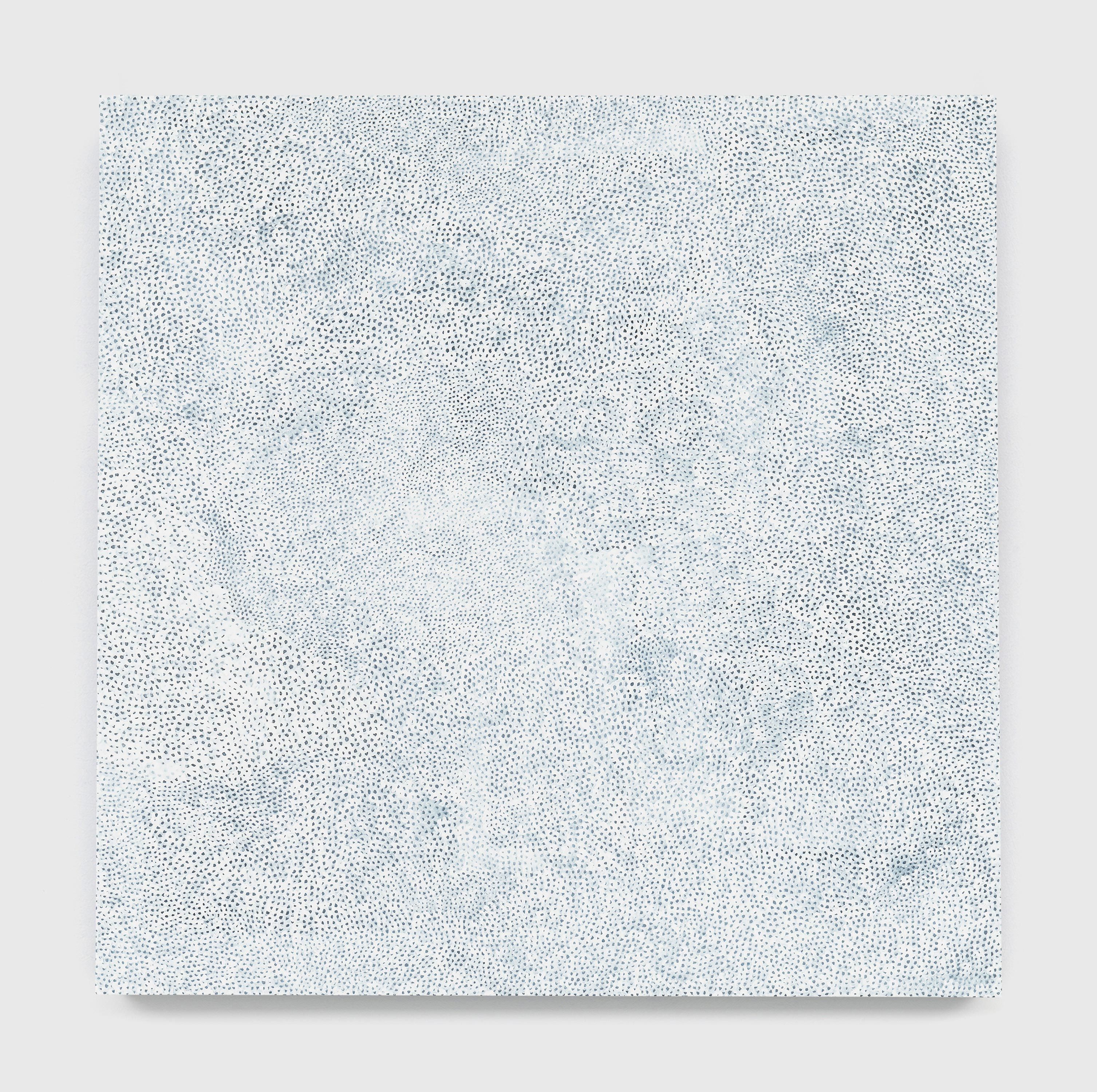 A painting by Yayoi Kusama, titled INFINITY-NETS [AAKN], dated 2016.