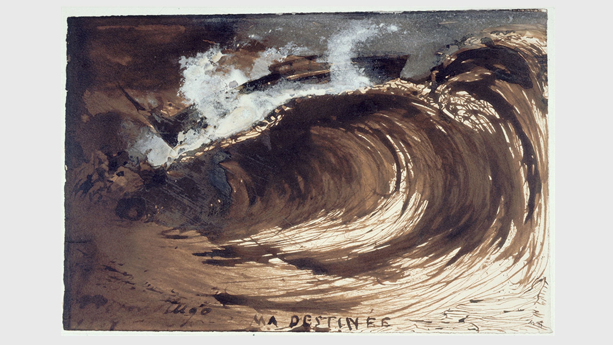 An painting by Victor Hugo, titled Ma destinée (My Destiny), dated 1867.