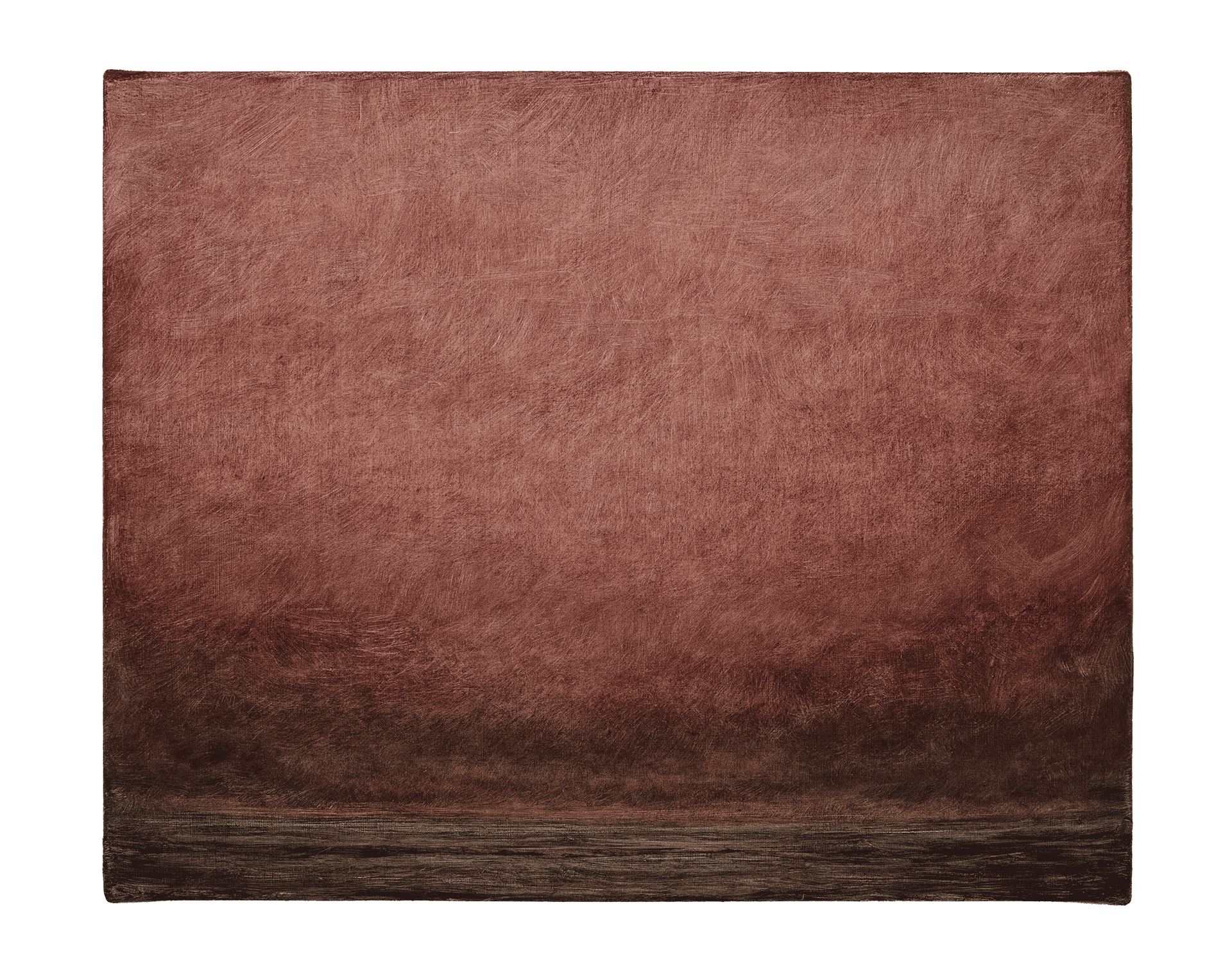 A painting by Lucas Arruda, titled Sem título da série Deserto-Modelo, dated 2017.