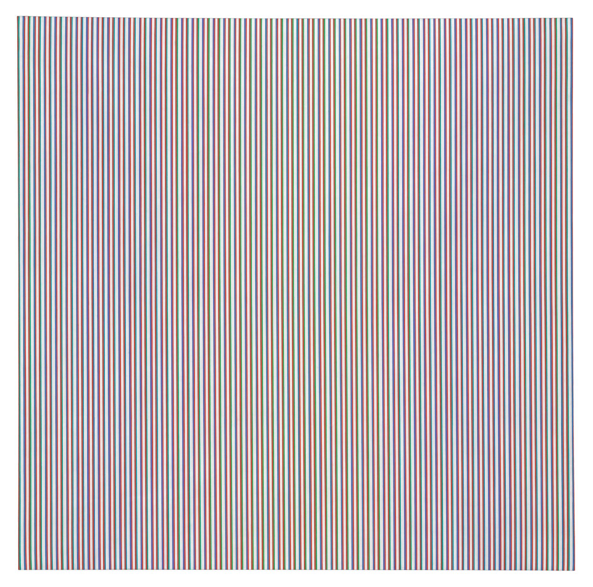 A painting by Bridget Riley, titled Late Morning 1, dated 1967.