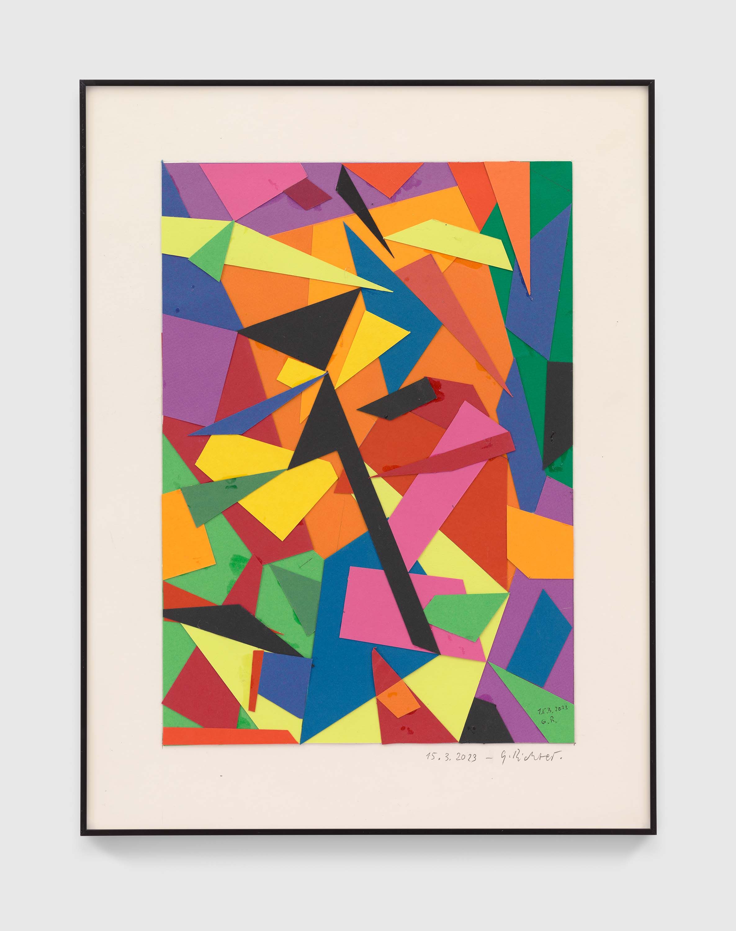 A print by Gerhard Richter, titled 15.3.2023, dated 2023.