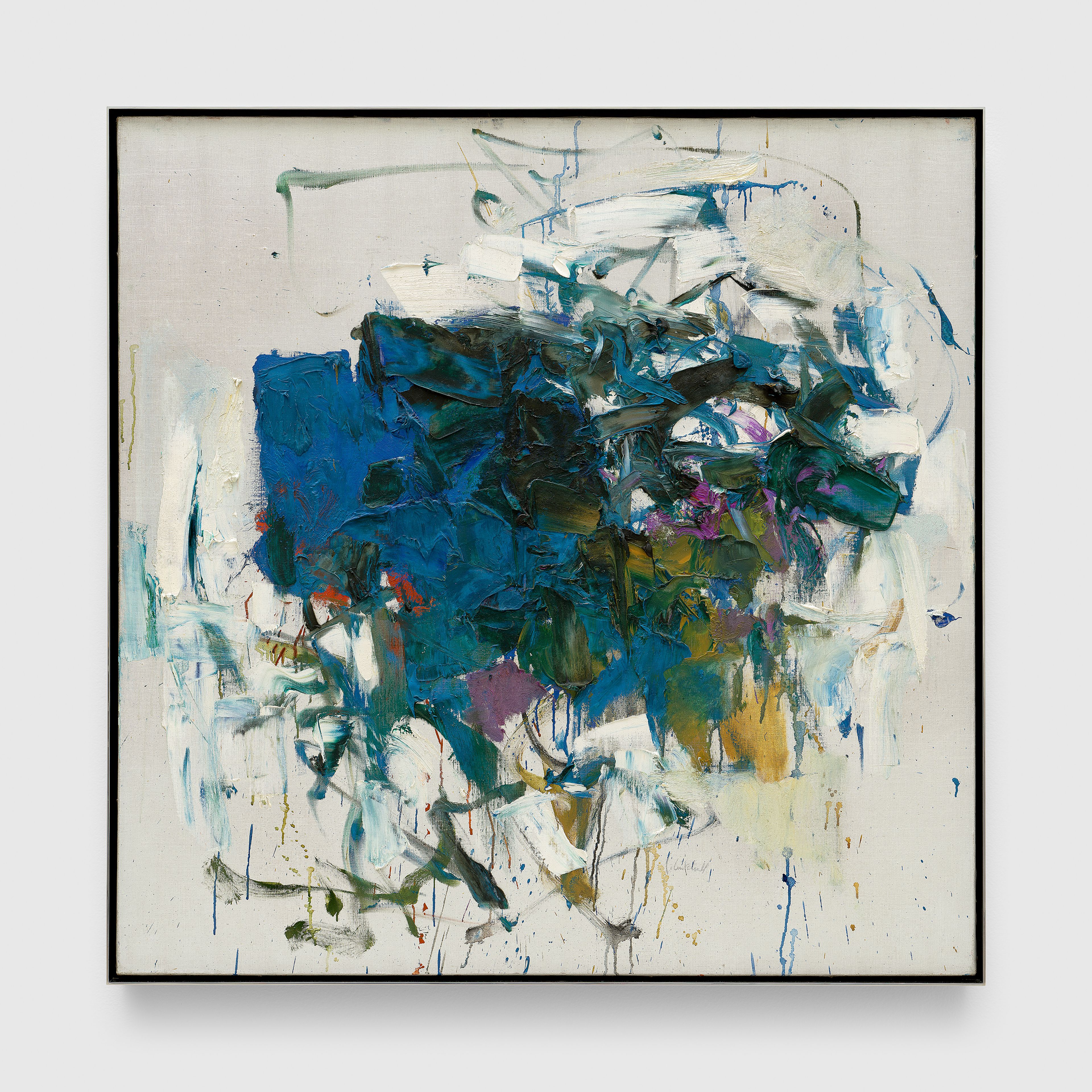 A painting by Joan Mitchell, titled Peinture I, dated 1964.