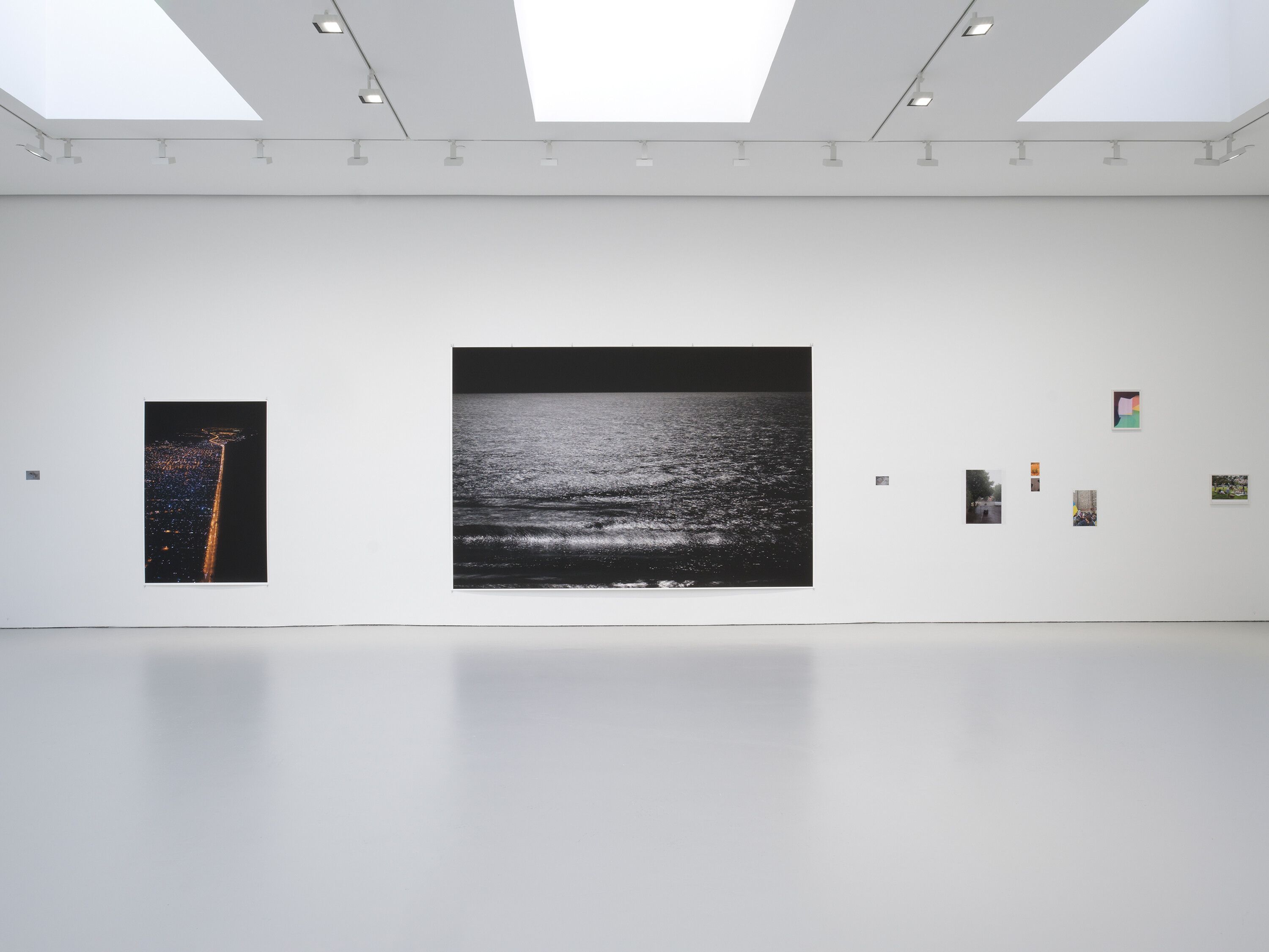 An installation view of the exhibition, Wolfgang Tillmans: Fold Me, at David Zwirner in New York, dated 2023.