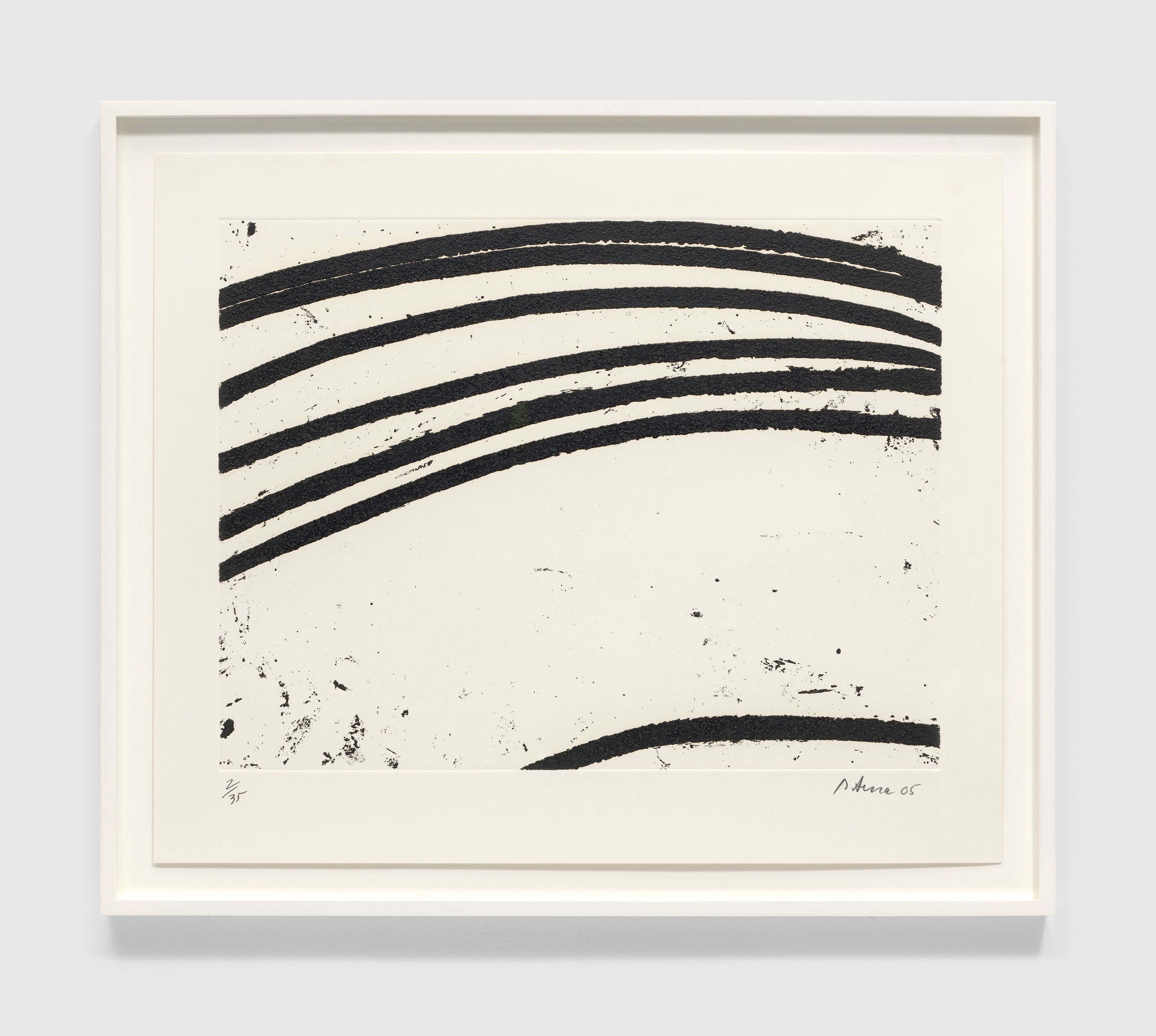A print by Richard Serra, titled Bilbao 1, dated 2005.