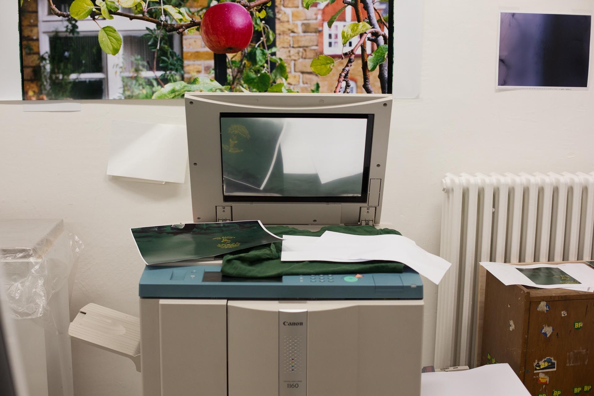 A photograph by Wolfgang Tillmans, titled studio still life, b, 2014.