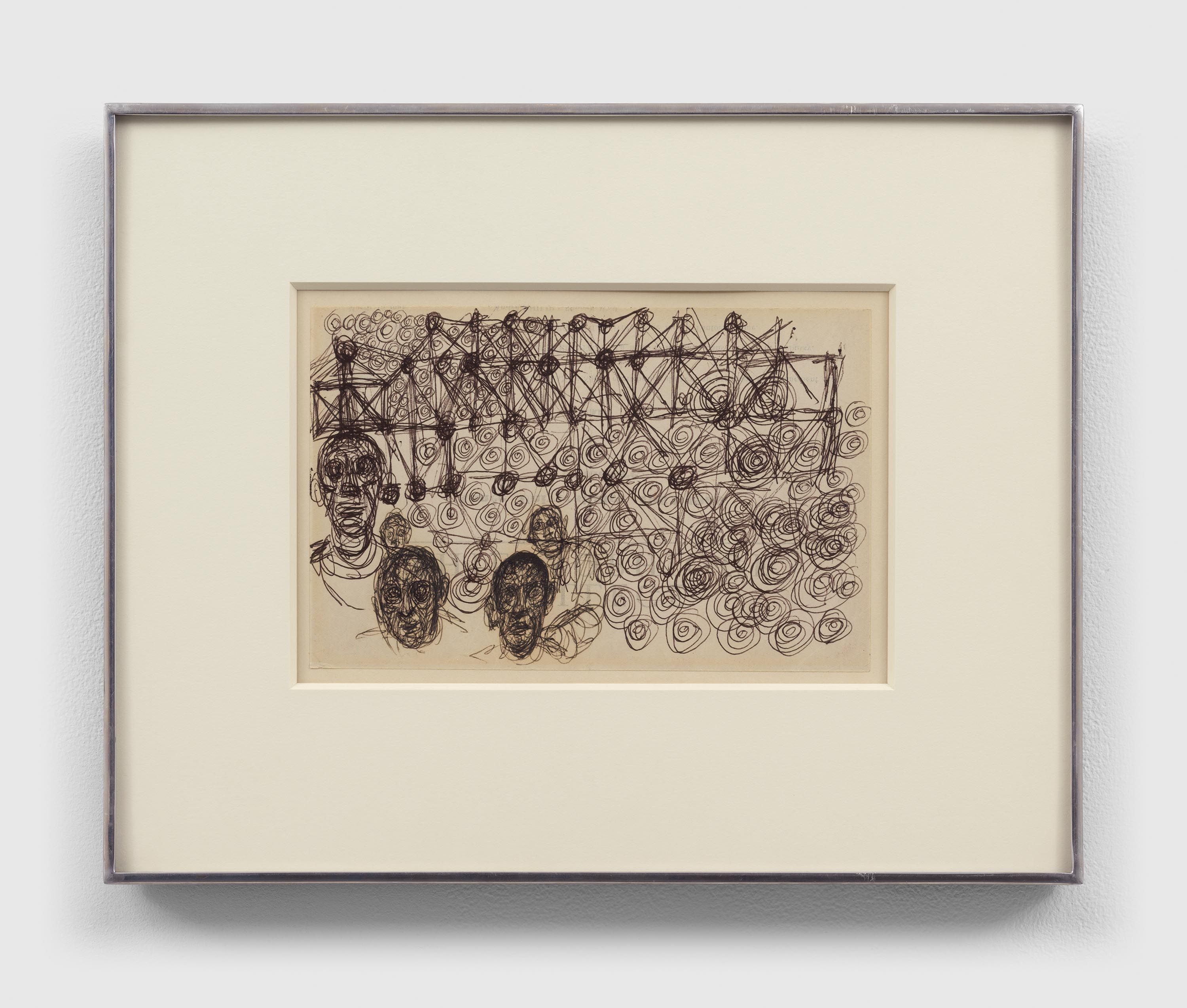 A drawing by Alberto Giacometti, titled Studies of Men, undated.