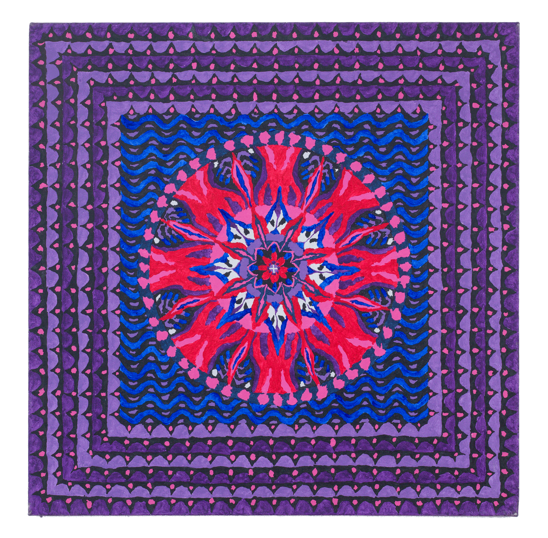A painting by John McCracken, titled Ophirin, dated 1972.