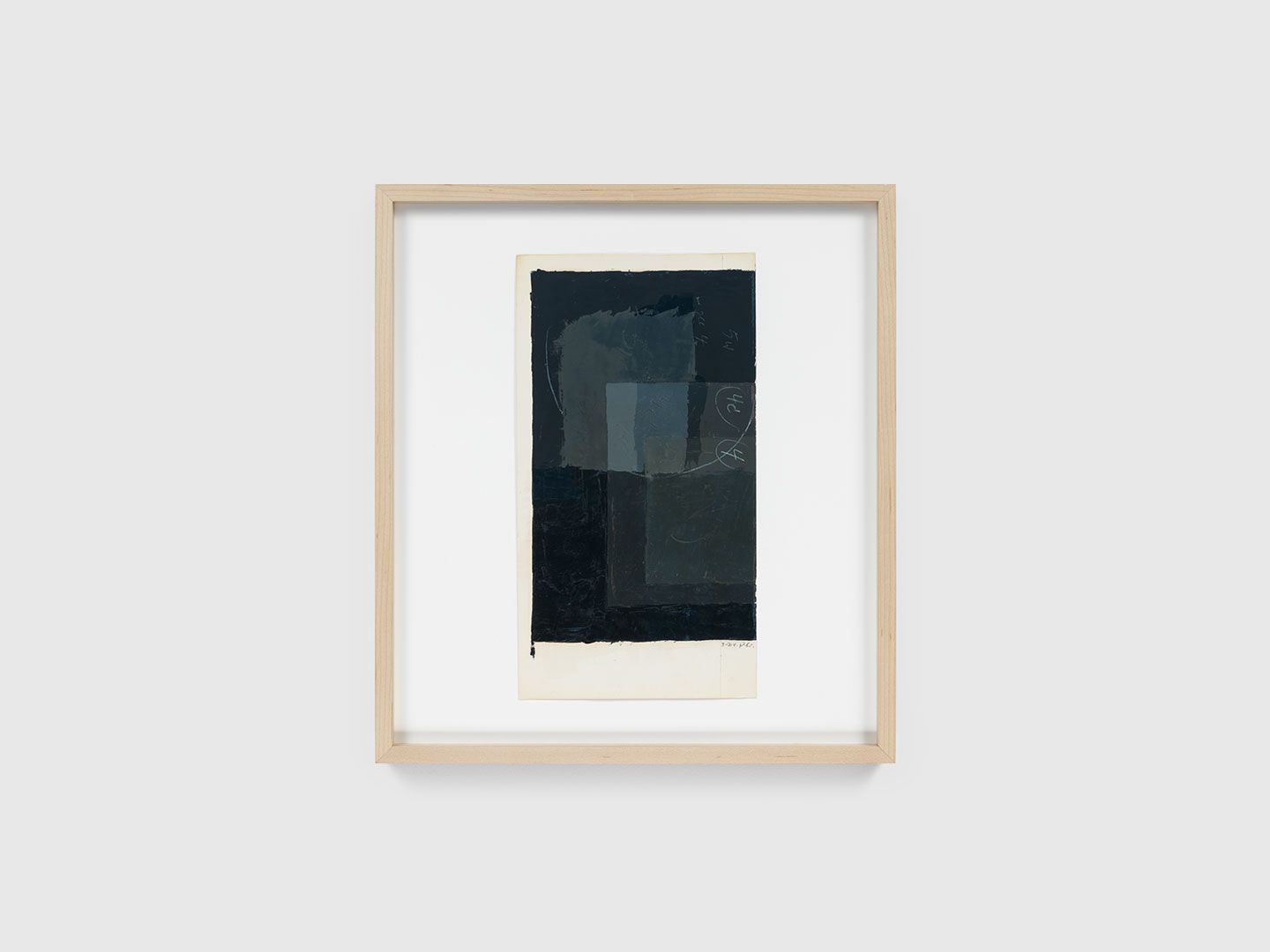 A mixed media work on paper by Josef Albers, titled Color study for Homage to the Square, undated.