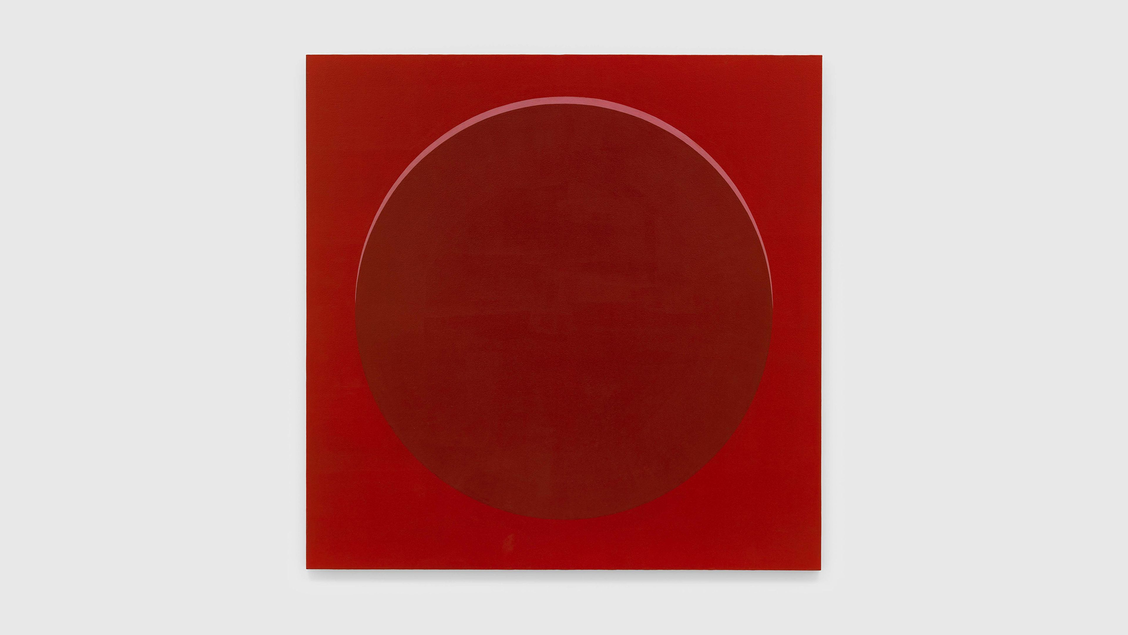 A painting by Merrill Wagner, called Untitled, dated 1966