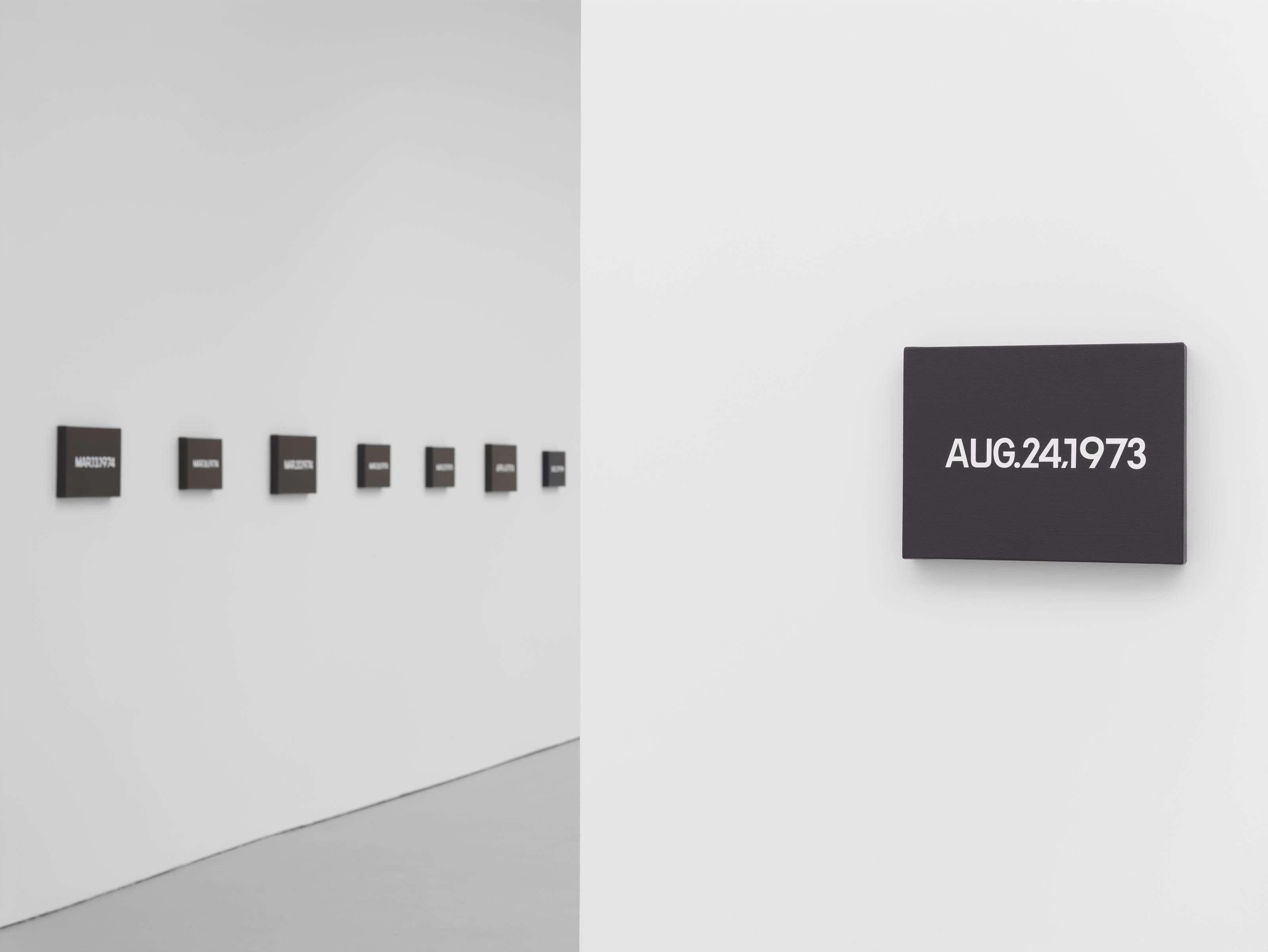 ra: Date Painting(s) in New York and 136 Other Cities, at David Zwirner New York, dated 2012.