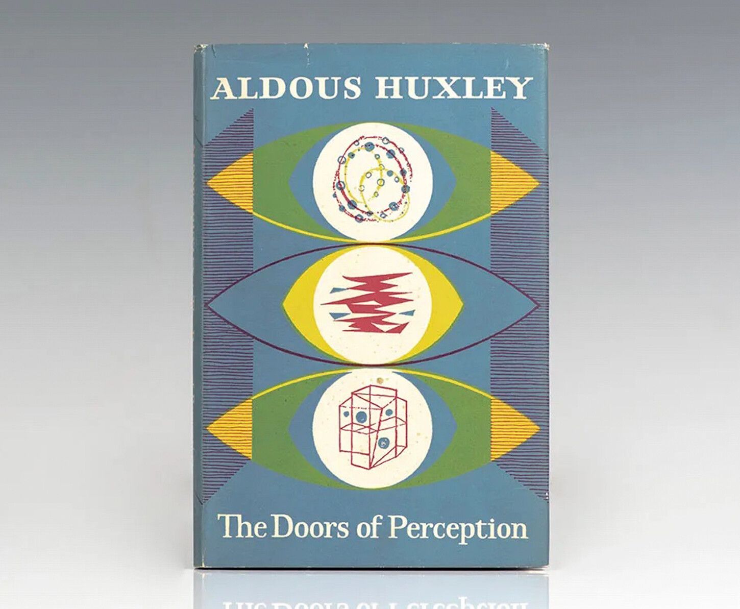 Image courtesy Raptis Rare Books of the First edition of Aldous Huxley’s The Doors of Perception, dated 1954.