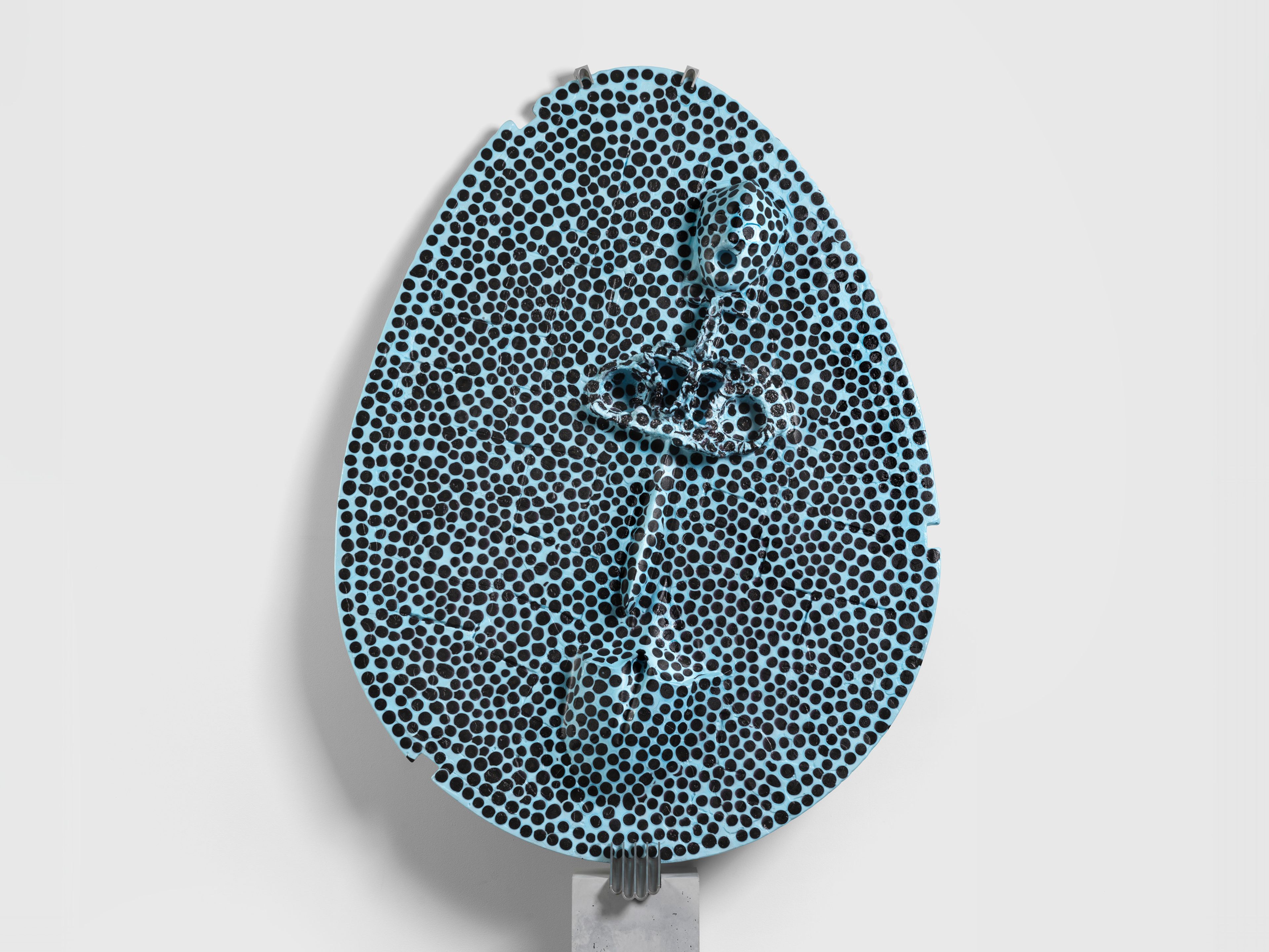 A sculpture by Andra Ursuta, titled Private Dancer (Frosting Blue), dated 2025.