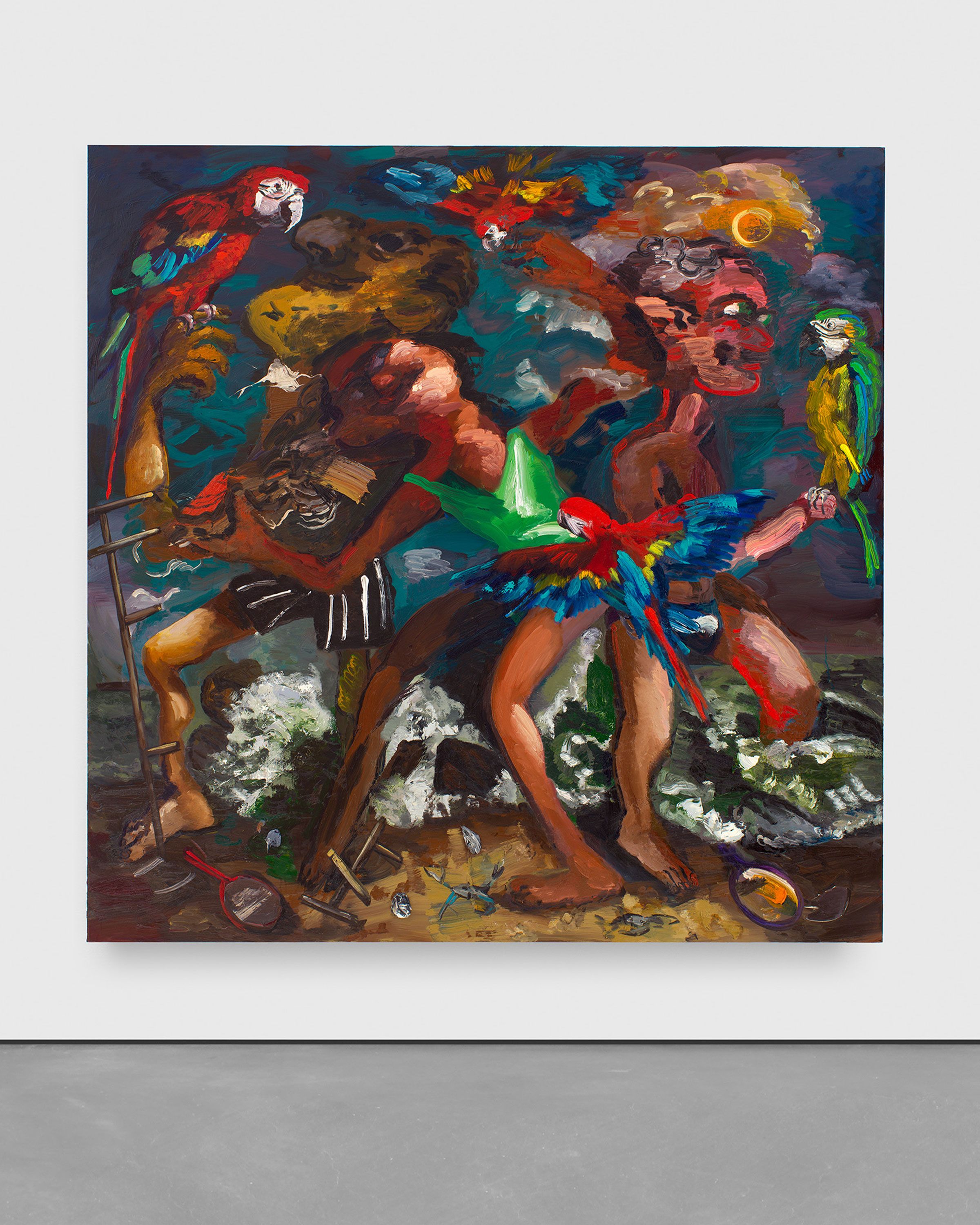 Dana Schutz: Parrots, 2023 | David Zwirner