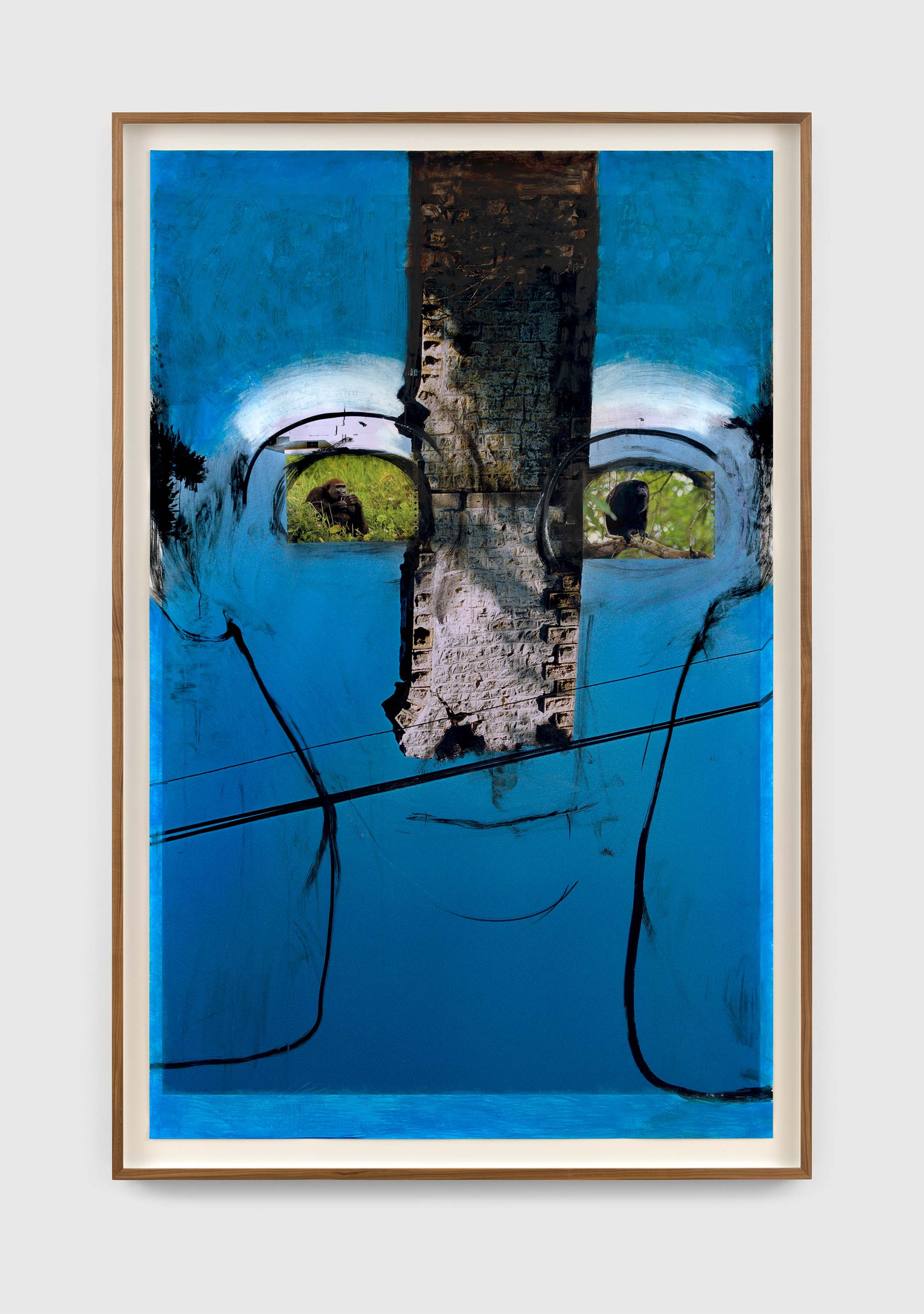 A mixed media artwork by Huma Bhabha, called Untitled, dated 2022.