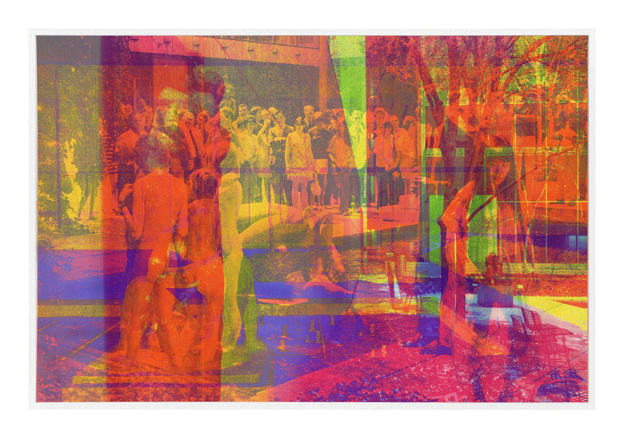 An inkjet print by James Welling, titled Kusama, dated 2014.