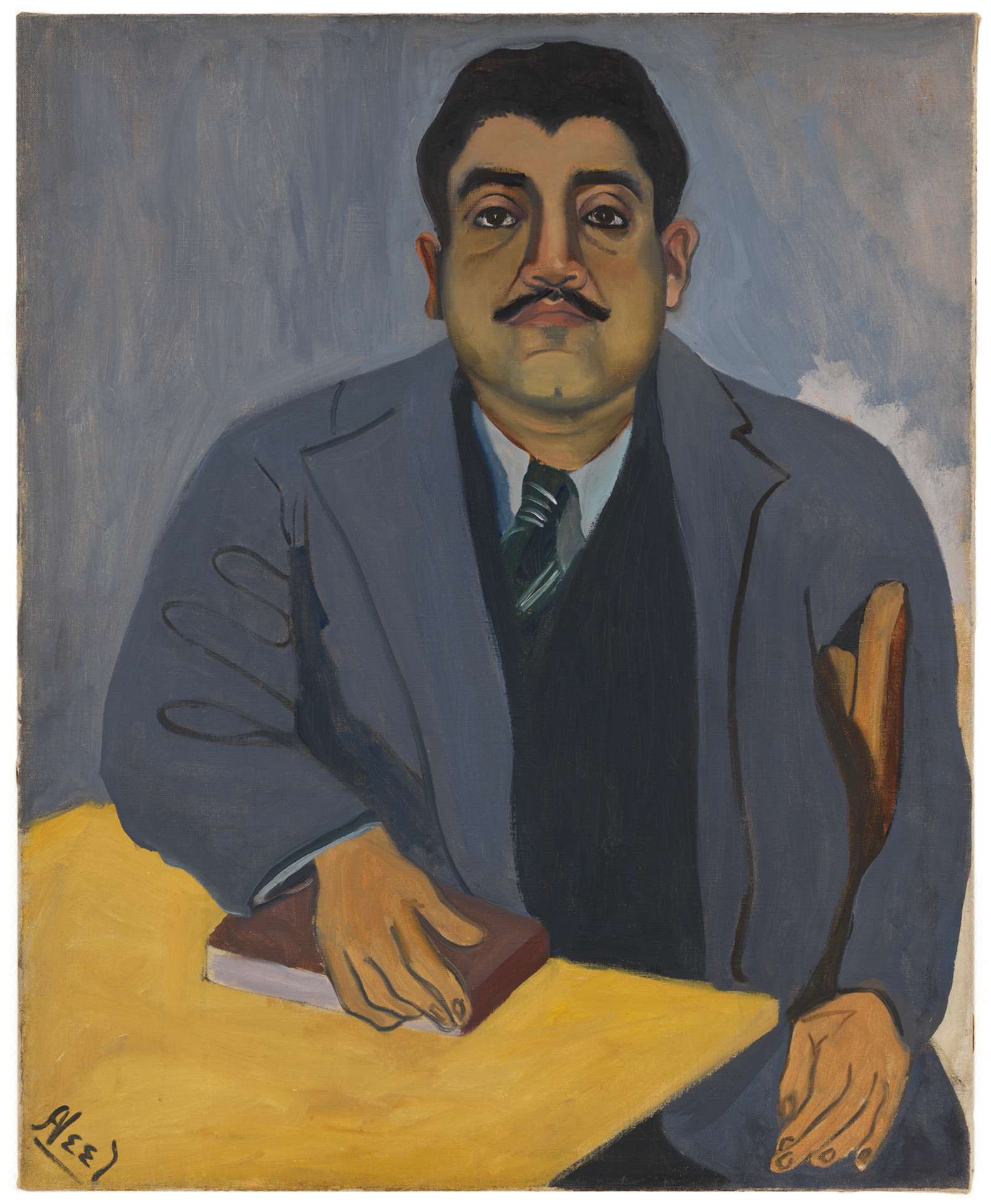 A painting by Alice Neel, titled Armando Perez, dated 1945.