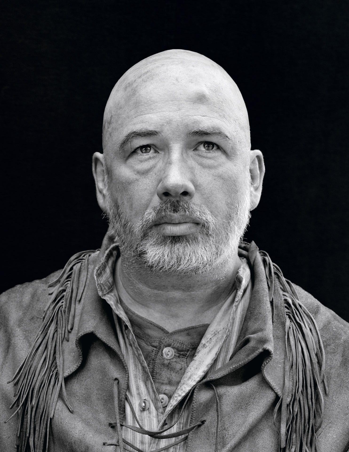 Detail from a series of photographs by Stan Douglas, titled Klatsassin Portraits, dated 2006. 