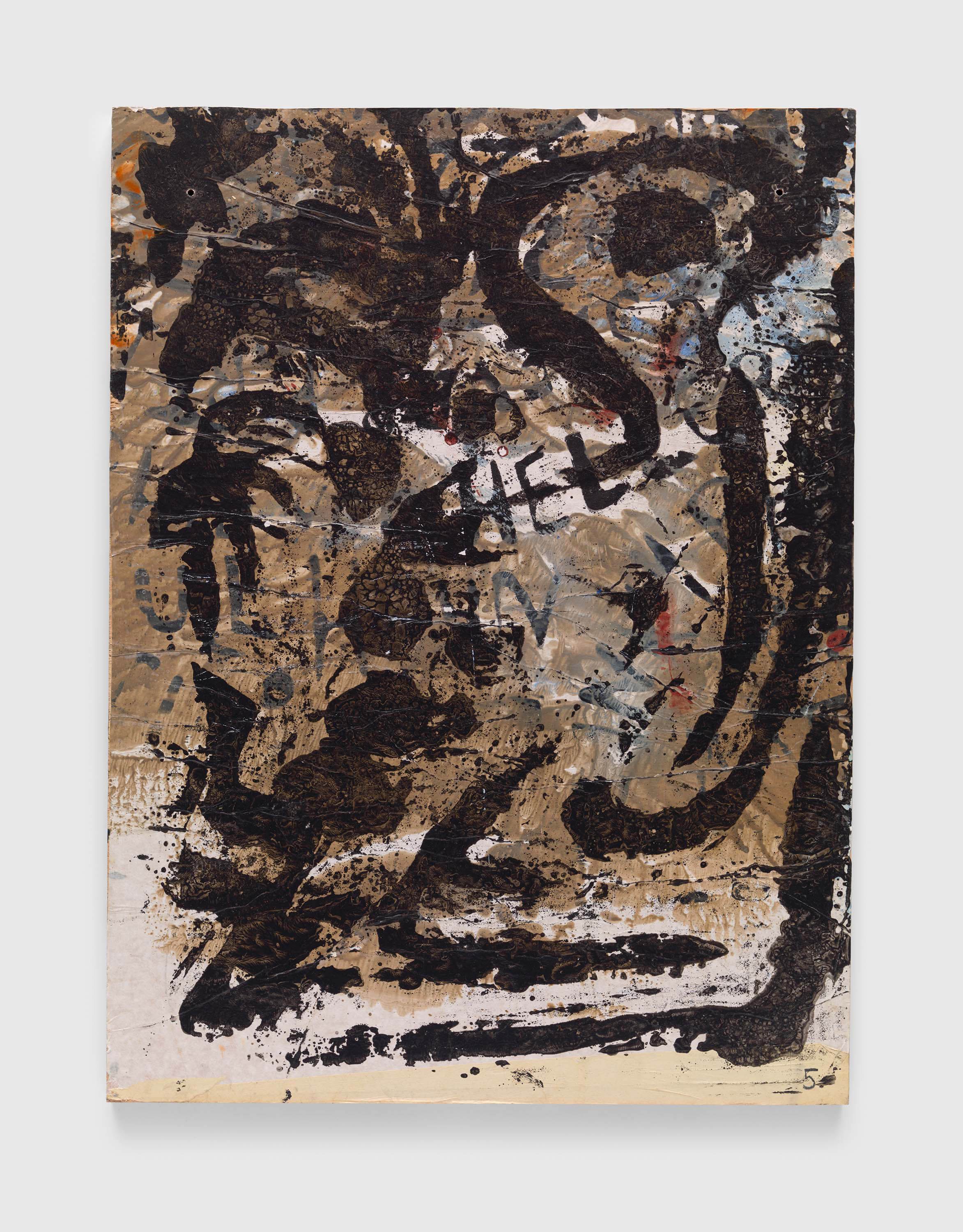 A mixed media artwork by Josh Smith, titled Parkett Book Collage, dated 2009.