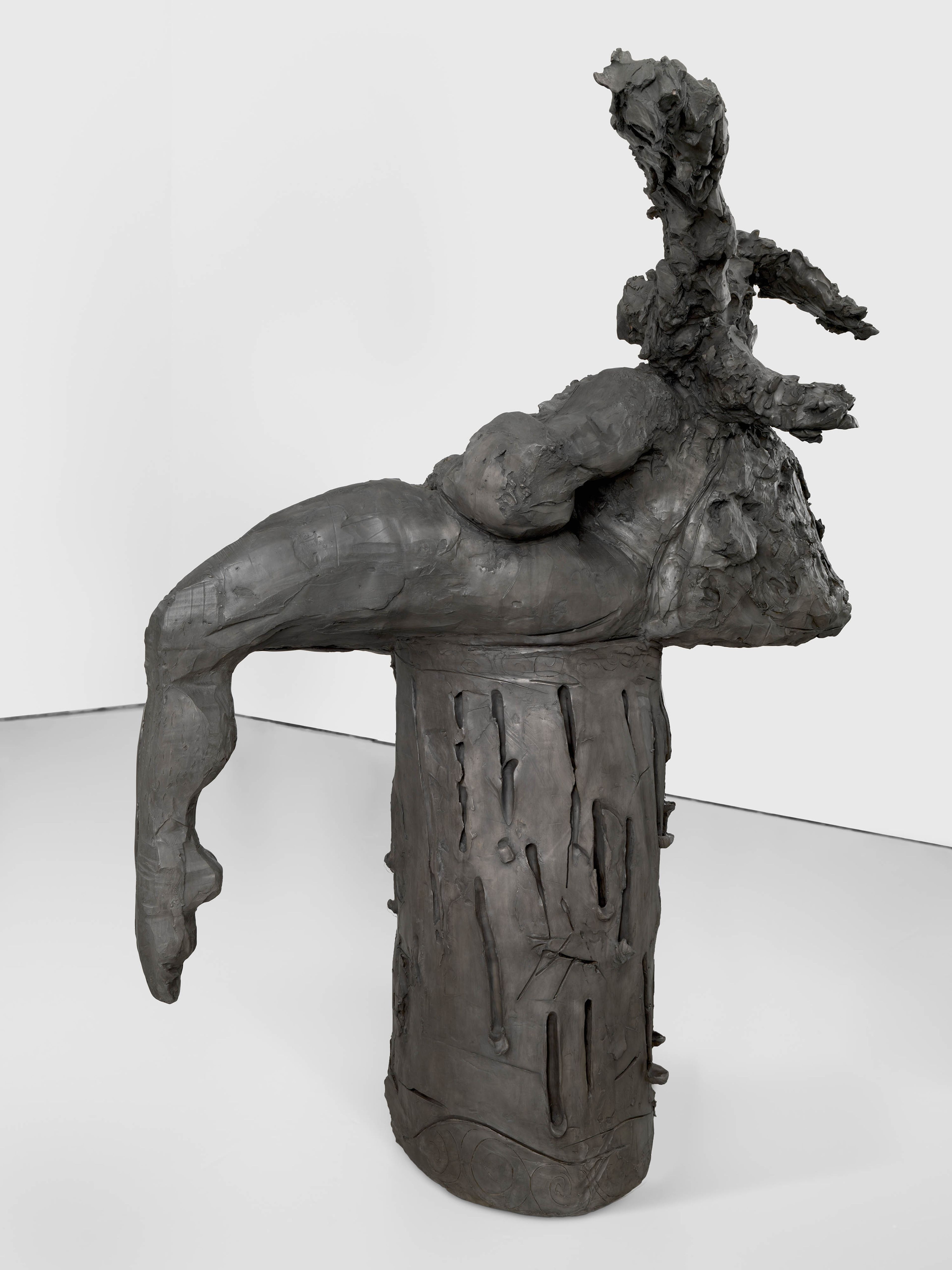 A sculpture by Dana Schutz, titled Odalisque, dated 2022.