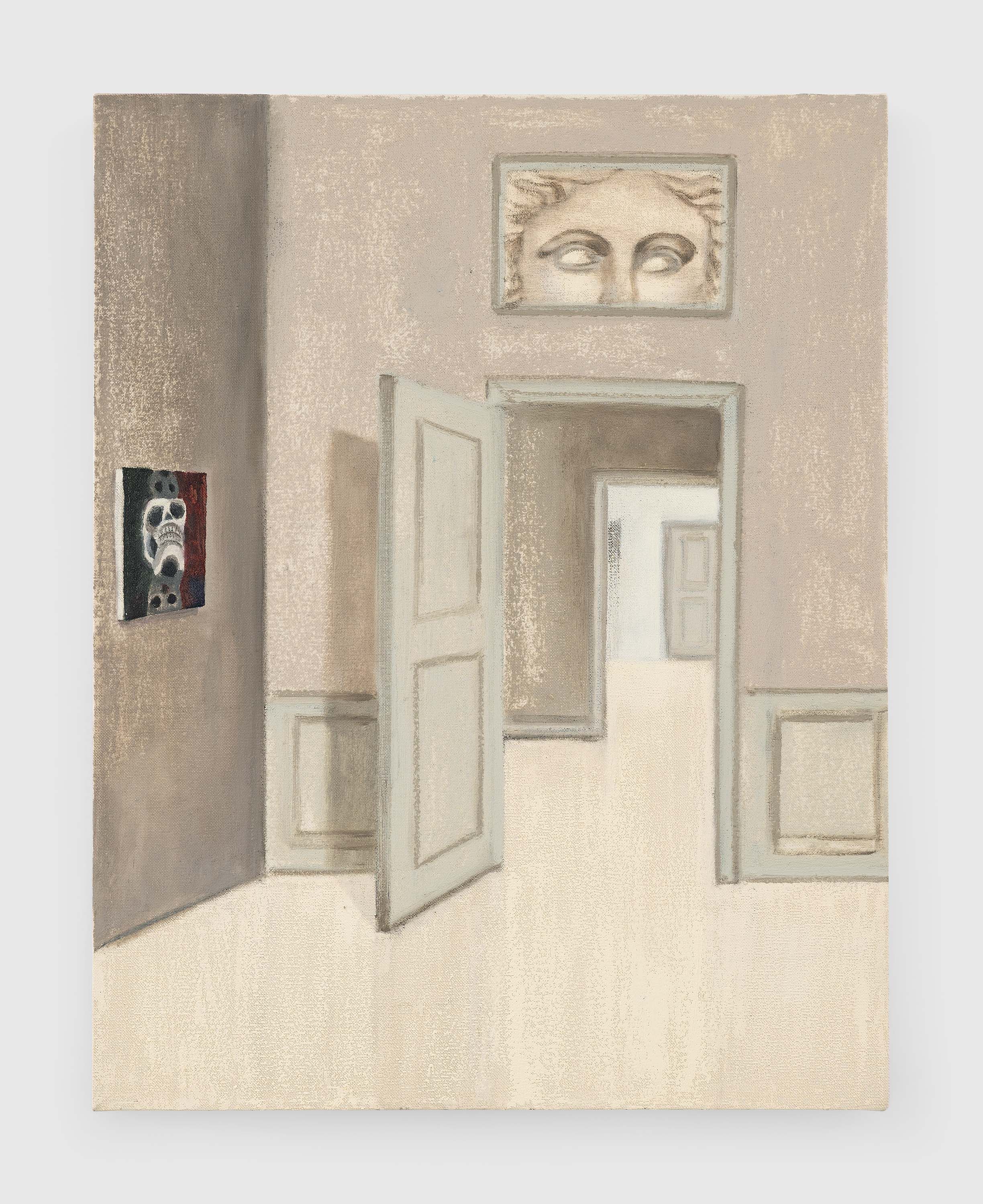 A painting by Mamma Andersson, titled ﻿Vacua domus II, dated 2023.