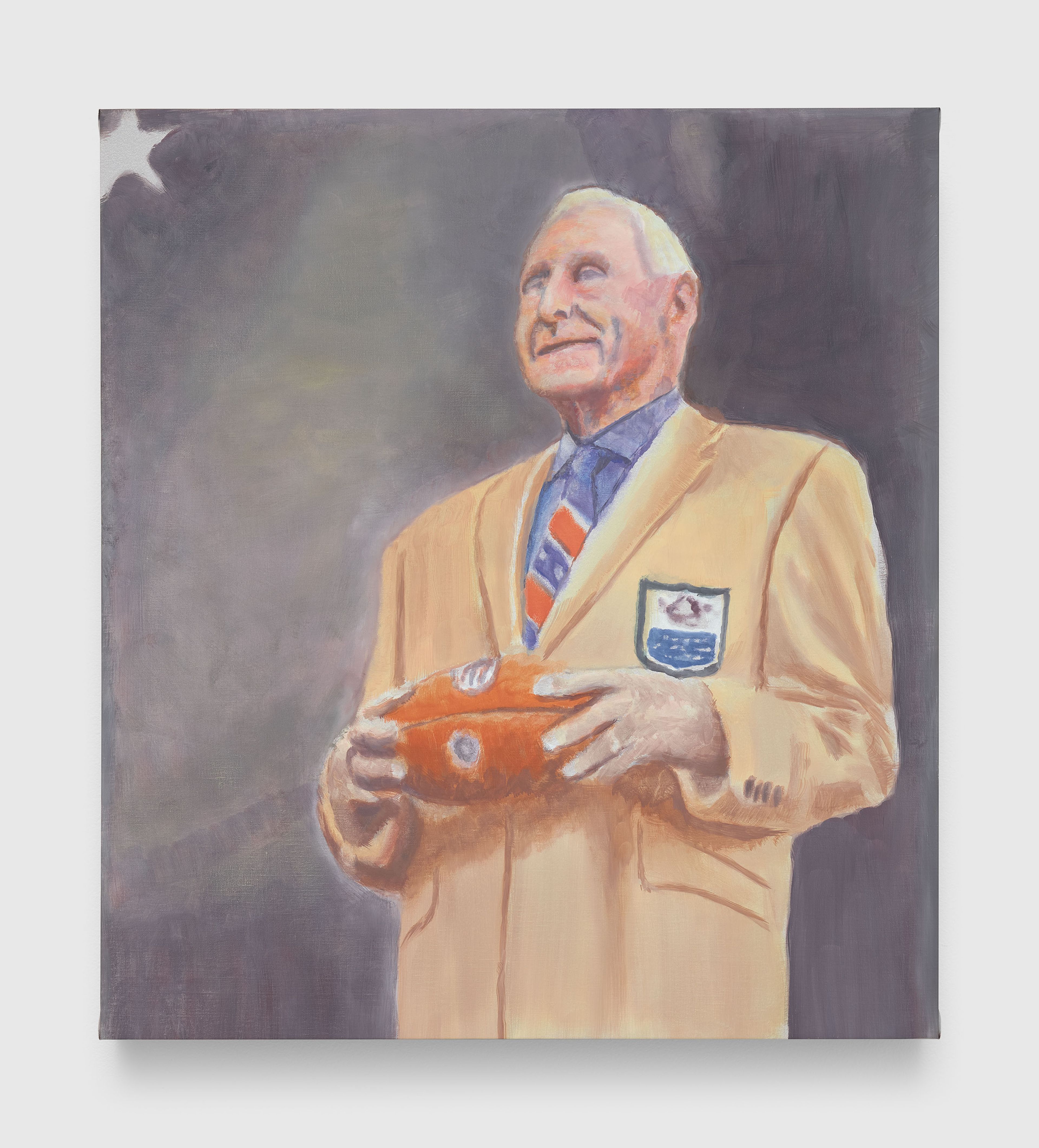 A painting by Luc Tuymans, titled Hall of Fame, dated 2025.